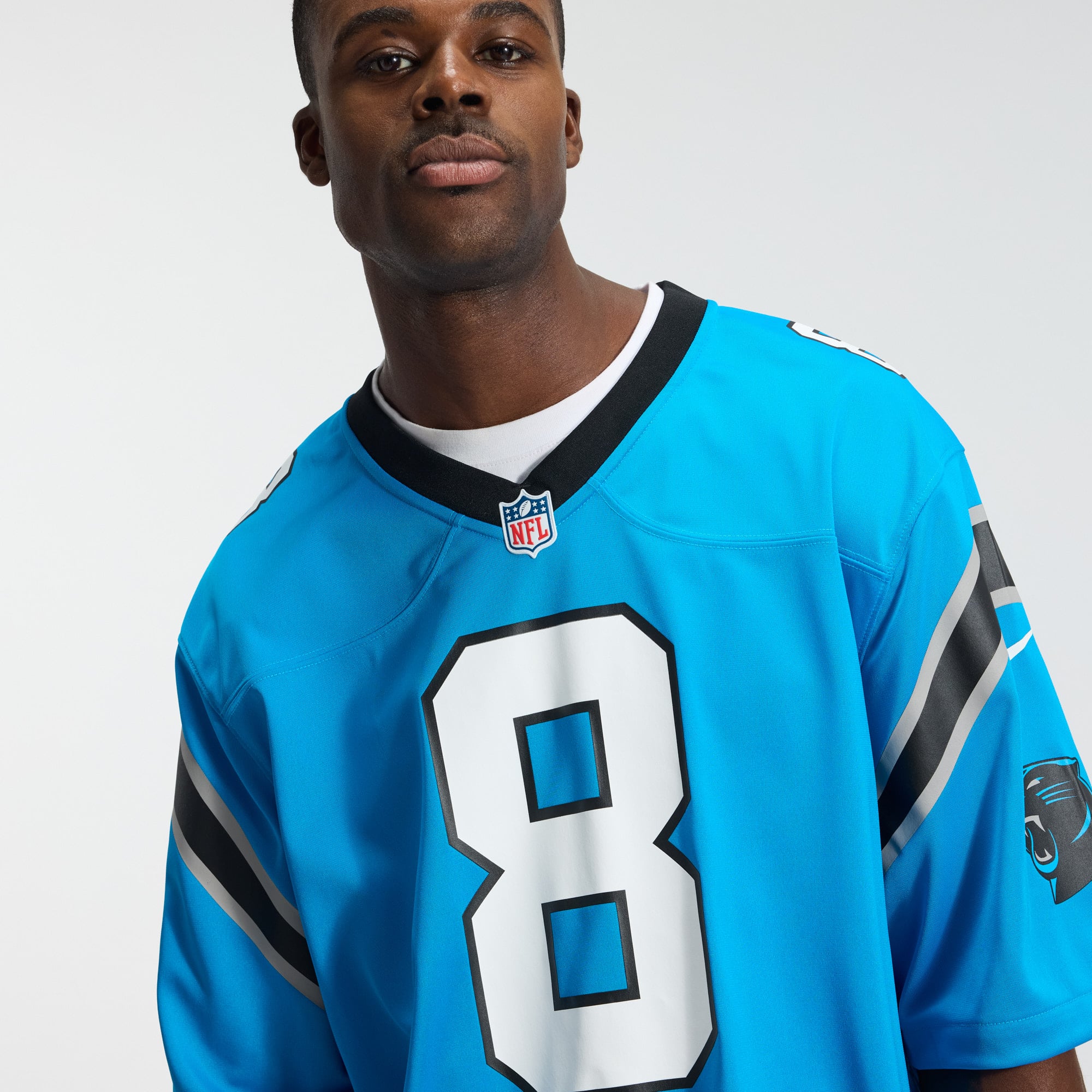 Jaycee Horn Carolina Panthers Alternate Game Jersey - Blue - Image 11