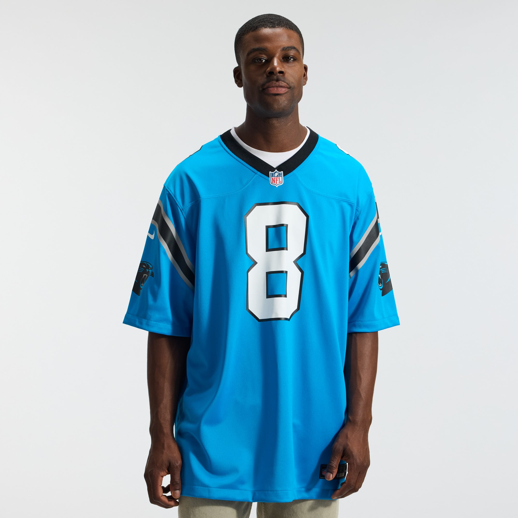 Jaycee Horn Carolina Panthers Alternate Game Jersey - Blue - Image 3
