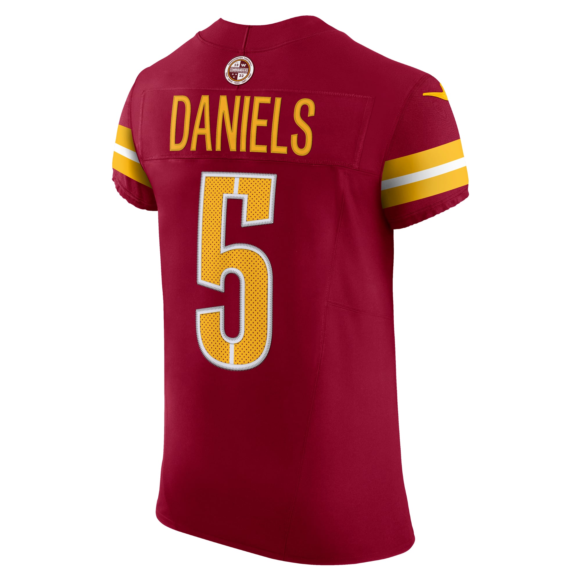 Jayden Daniels Washington Commanders Alternate Vapor F.U.S.E. Elite Jersey - Burgundy - Image 4