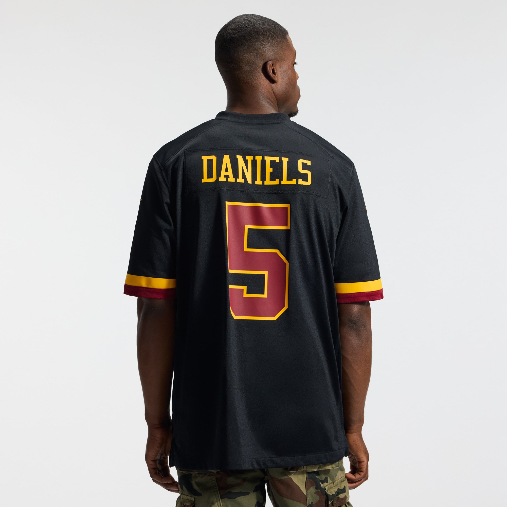 Jayden Daniels Washington Commanders Game Super Bowl Era Jersey - Black - Image 5