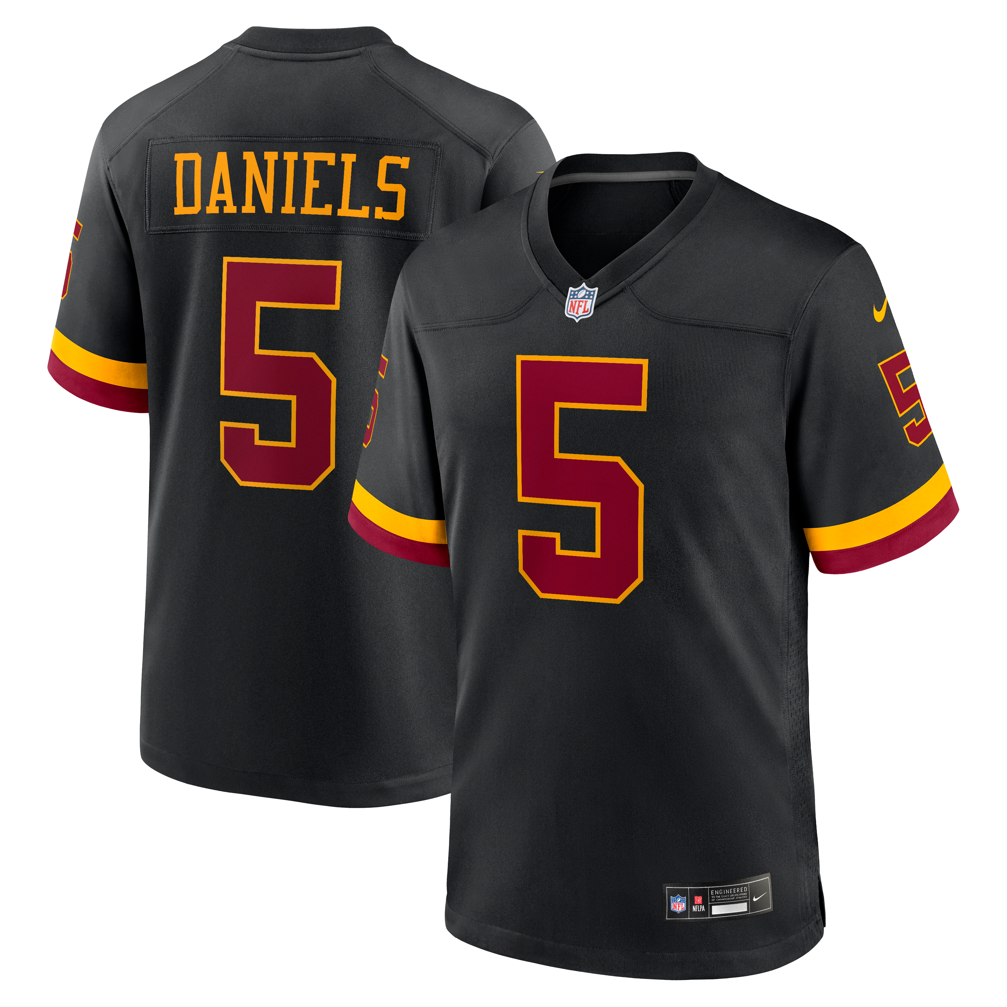 Jayden Daniels Washington Commanders Game Super Bowl Era Jersey - Black