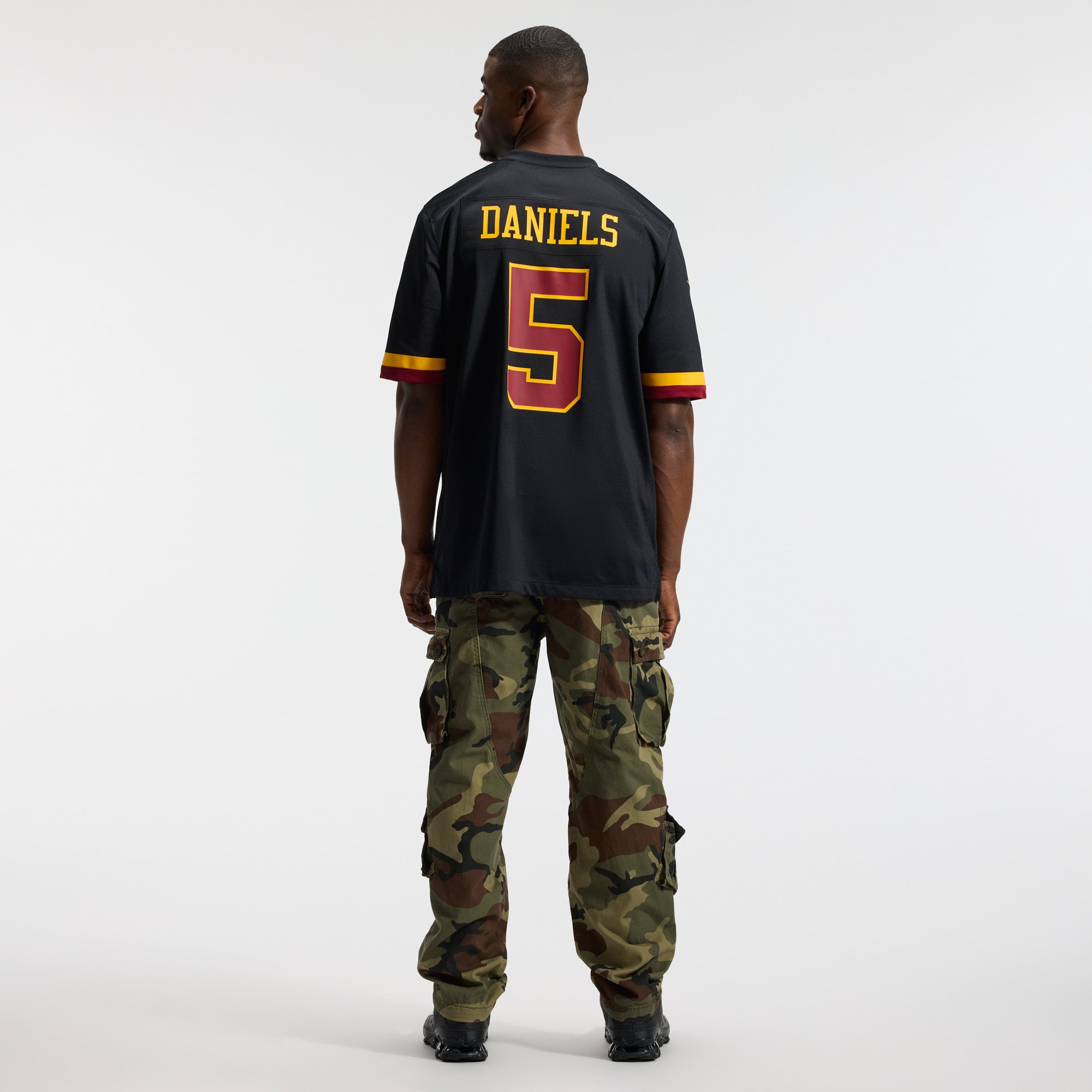 Jayden Daniels Washington Commanders Game Super Bowl Era Jersey - Black - Image 7