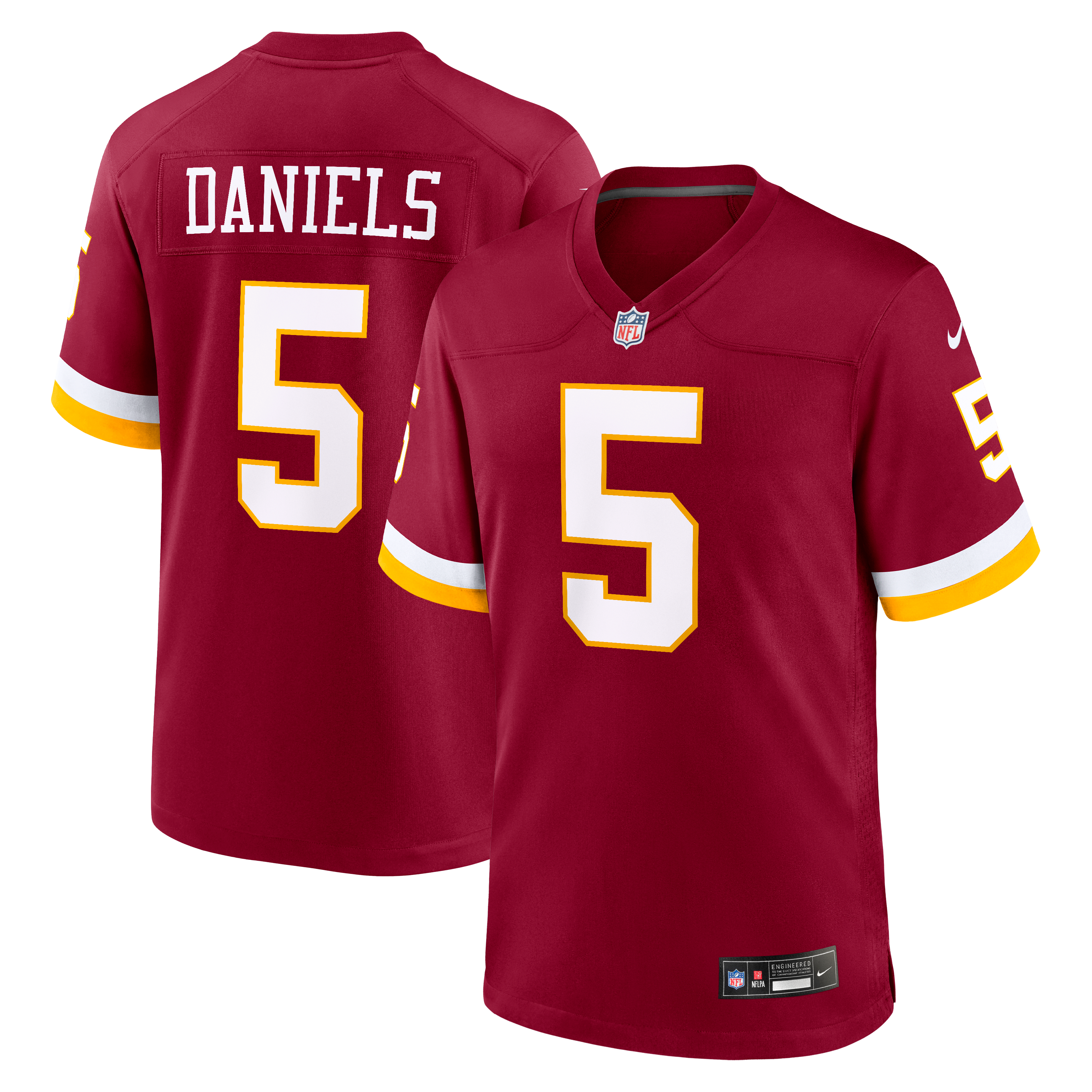 Jayden Daniels Washington Commanders Game Super Bowl Era Jersey - Burgundy - Image 2