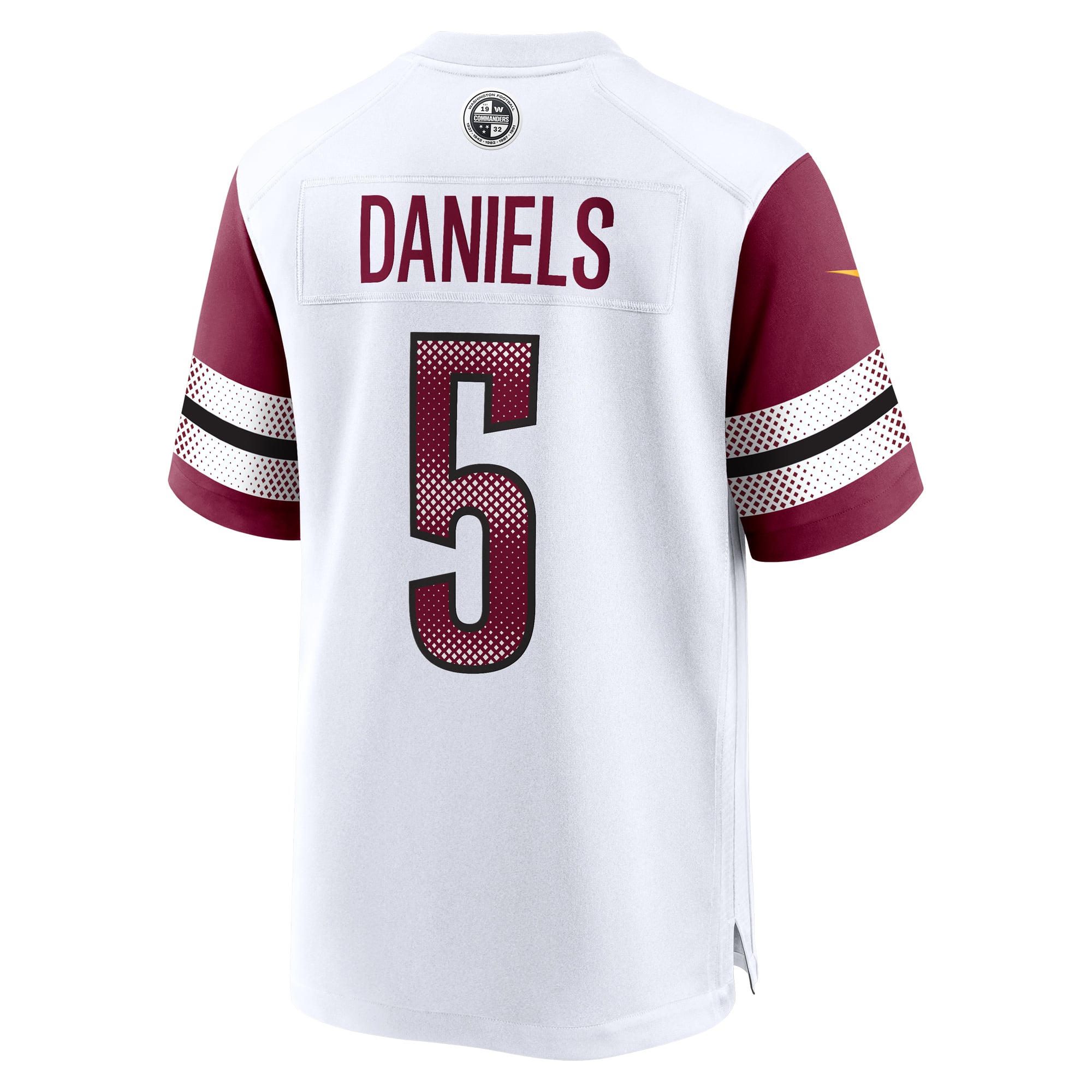 Jayden Daniels Washington Commanders Player Game Jersey - White - Image 4