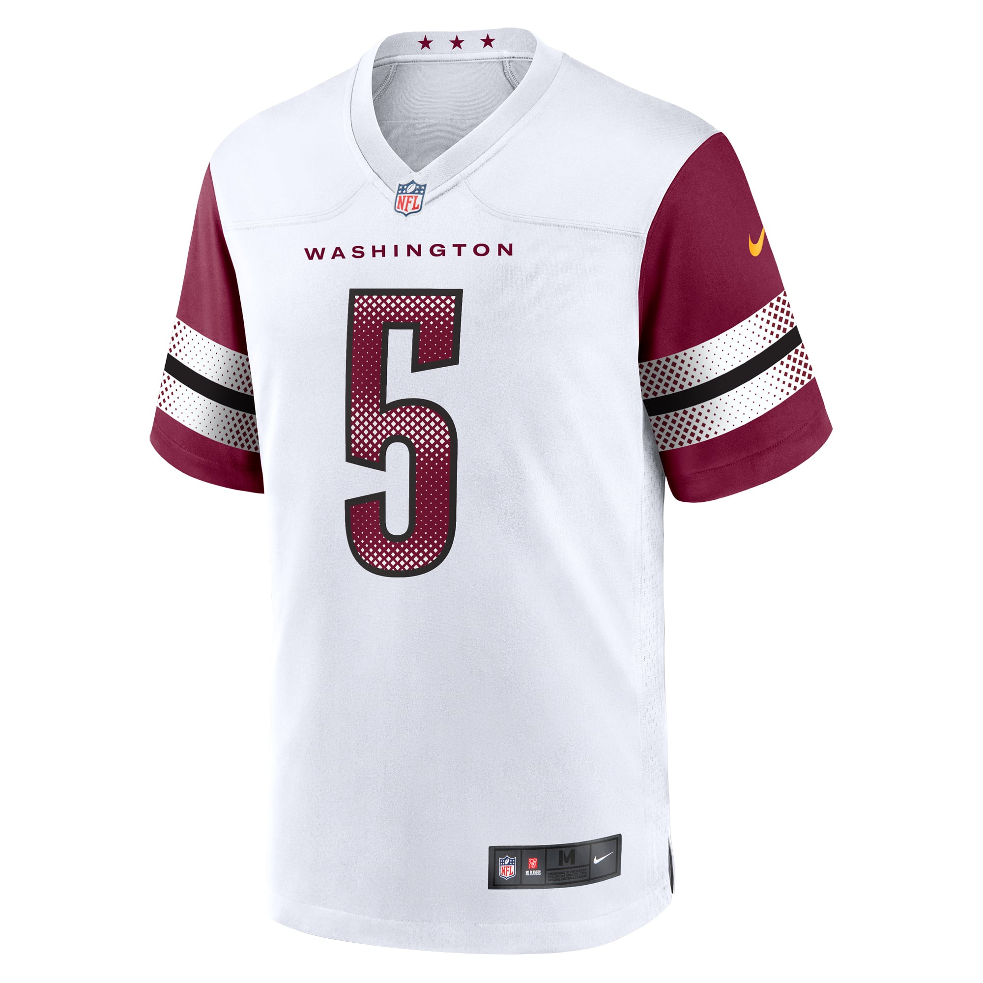 Jayden Daniels Washington Commanders Player Game Jersey - White - Image 3