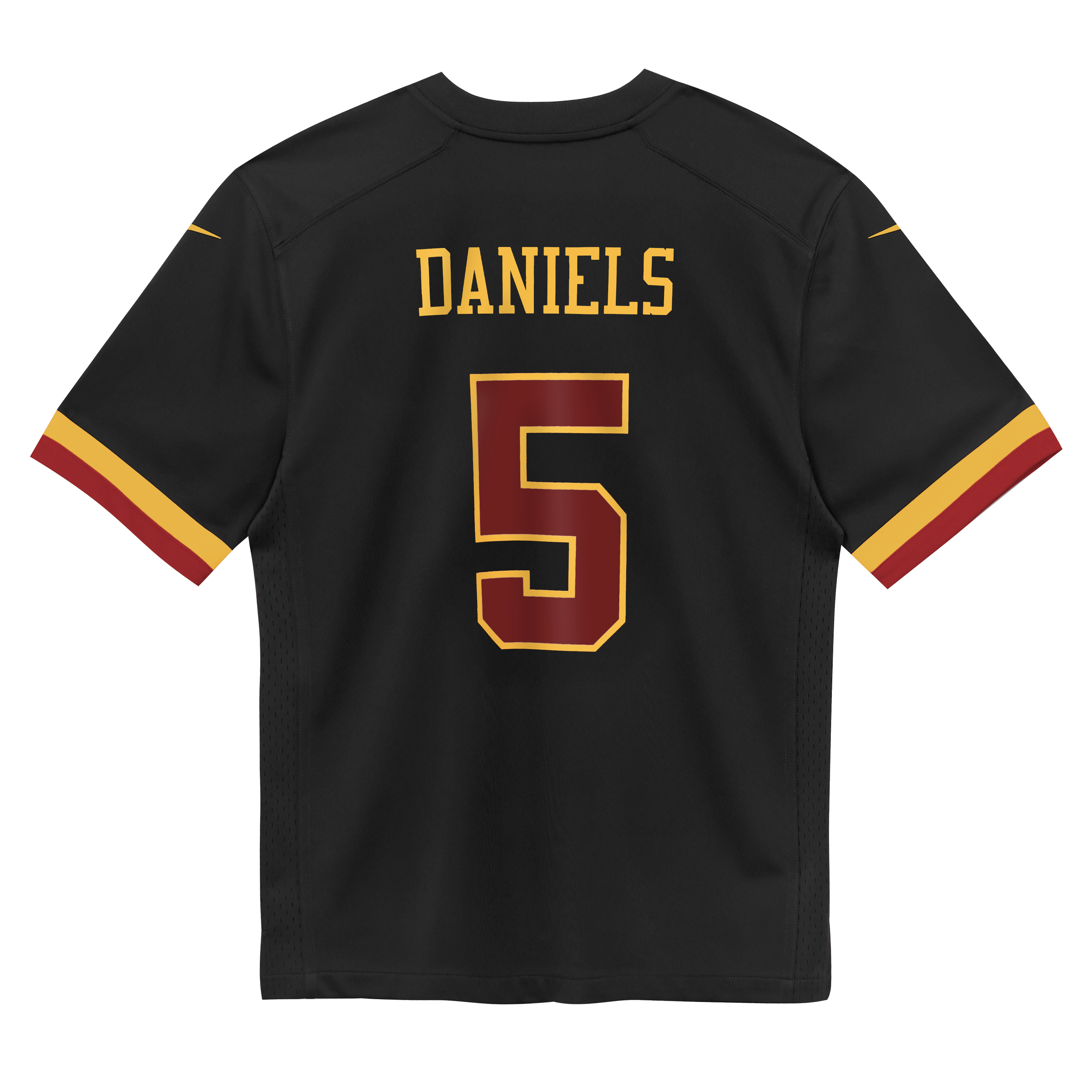 Jayden Daniels Washington Commanders Preschool Alternate Game Jersey - Black - Image 4
