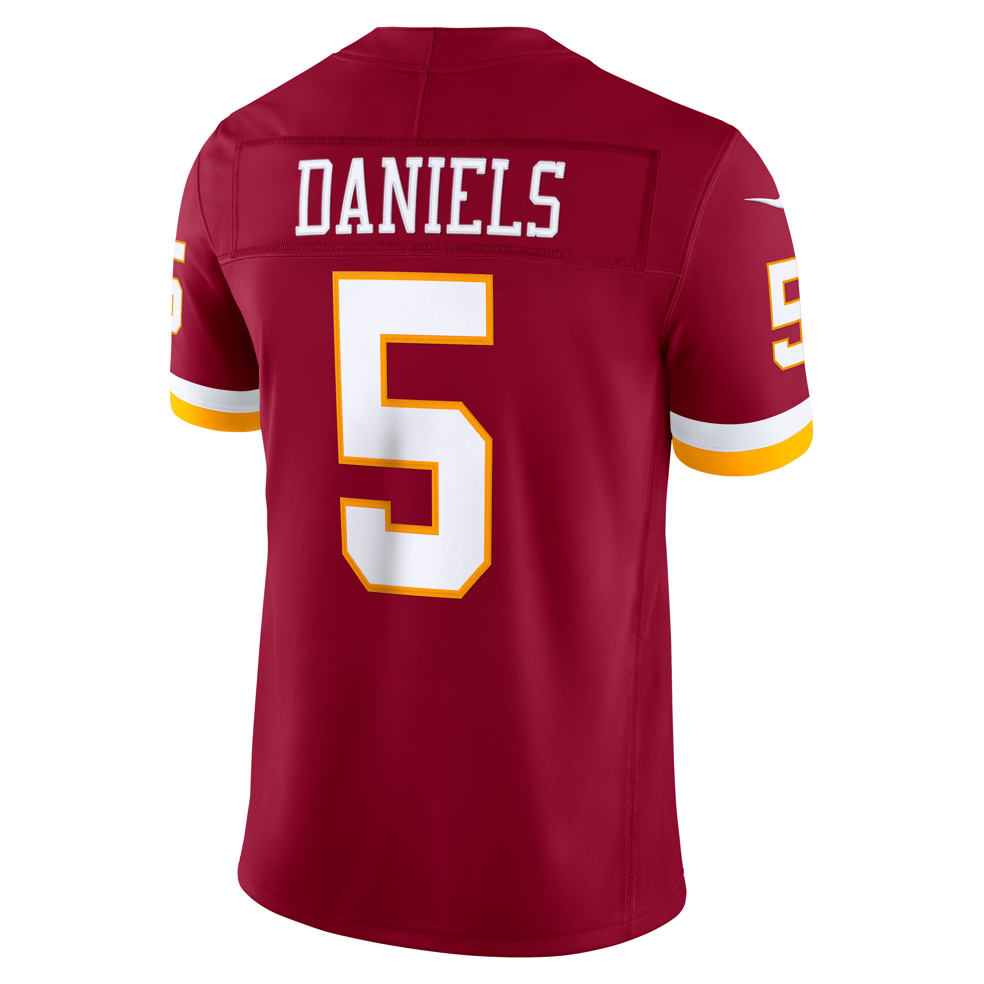 Jayden Daniels Washington Commanders Team Vapor F.U.S.E. Stitched Limited Jersey - Burgundy - Image 4
