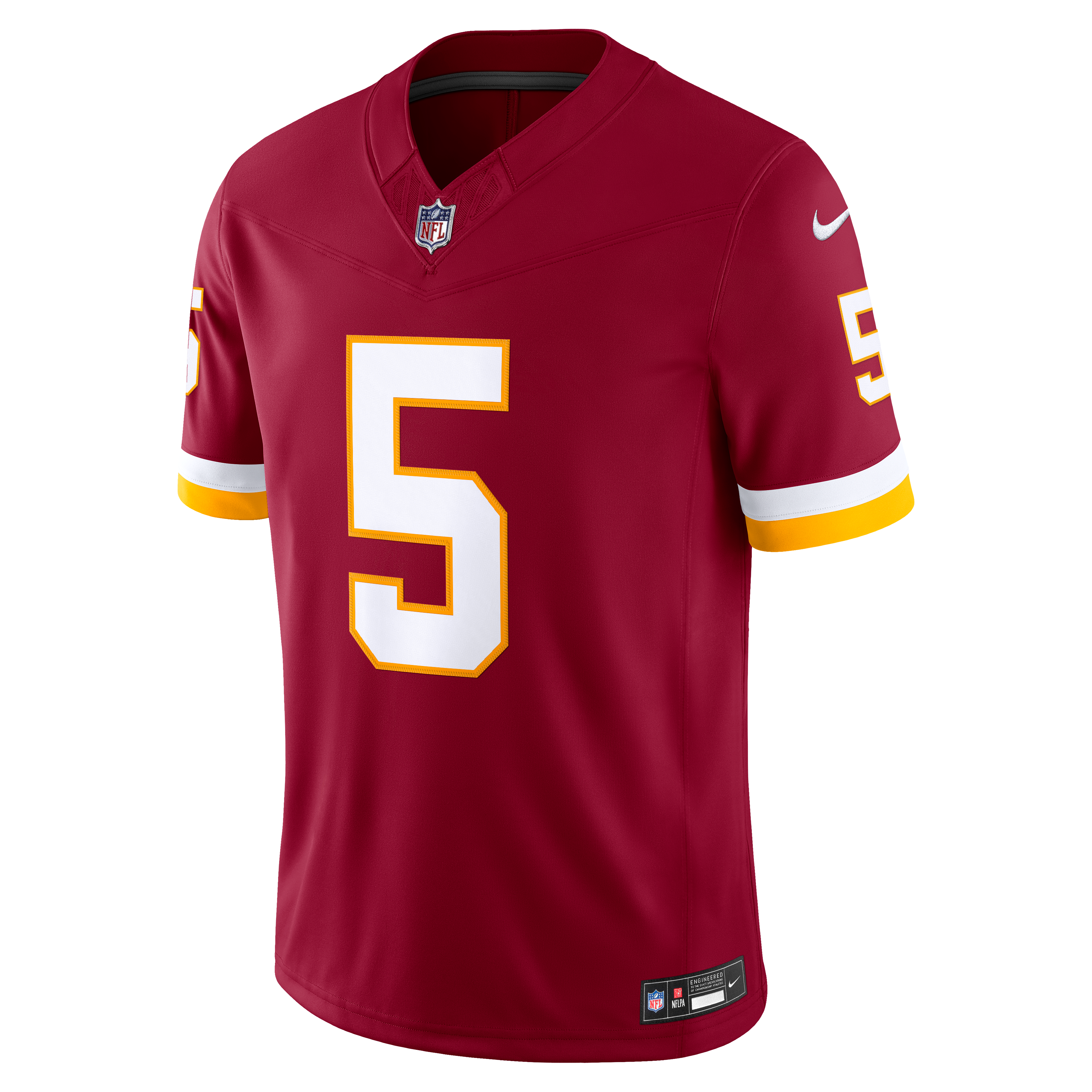 Jayden Daniels Washington Commanders Team Vapor F.U.S.E. Stitched Limited Jersey - Burgundy - Image 3
