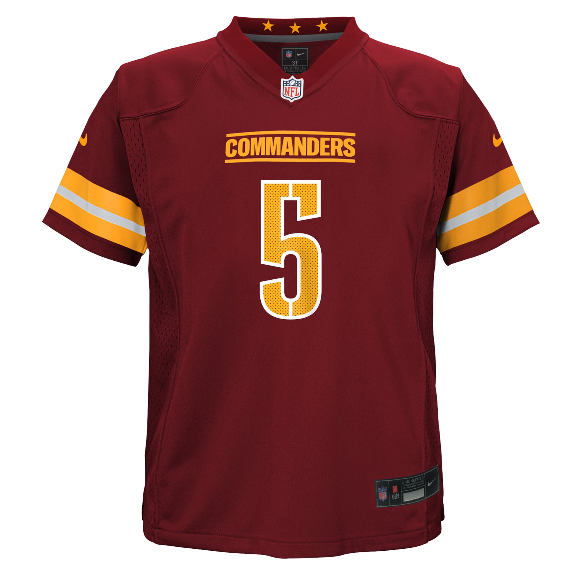 Jayden Daniels Washington Commanders Toddler Alternate Game Jersey - Burgundy - Image 3