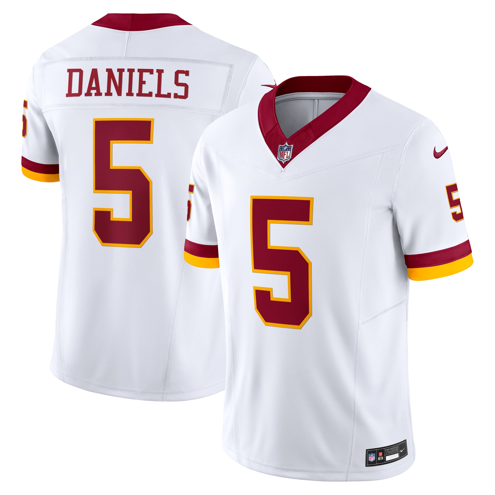 Jayden Daniels Washington Commanders Vapor F.U.S.E. Limited Super Bowl Era Jersey - White - Image 2
