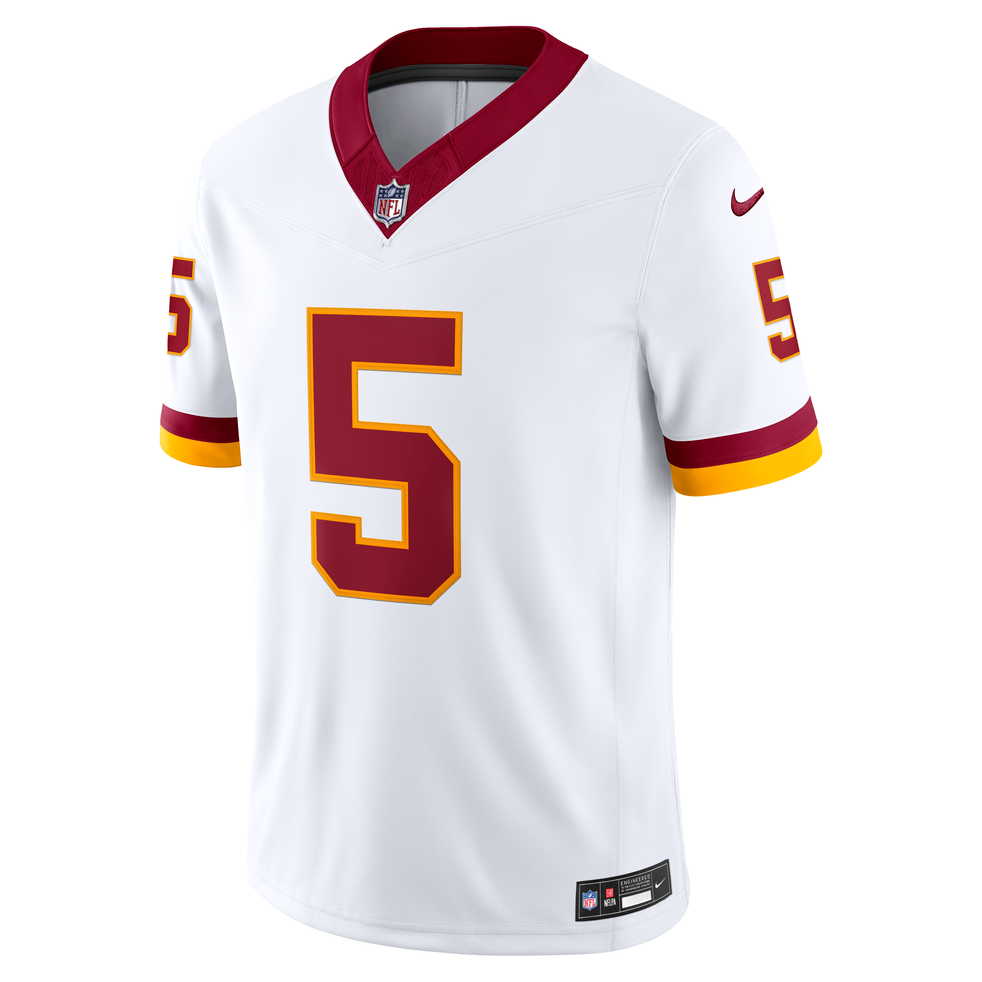 Jayden Daniels Washington Commanders Vapor F.U.S.E. Stitched Limited Jersey - White - Image 8