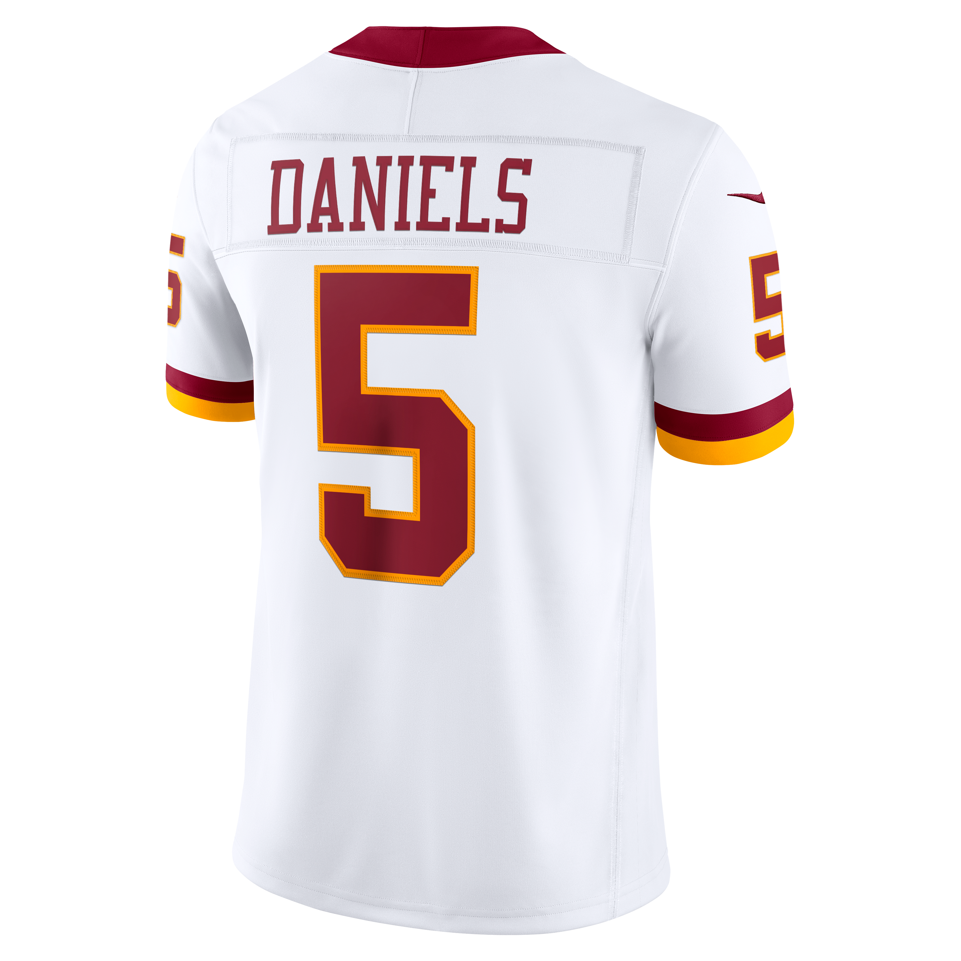Jayden Daniels Washington Commanders Vapor F.U.S.E. Stitched Limited Jersey - White - Image 9