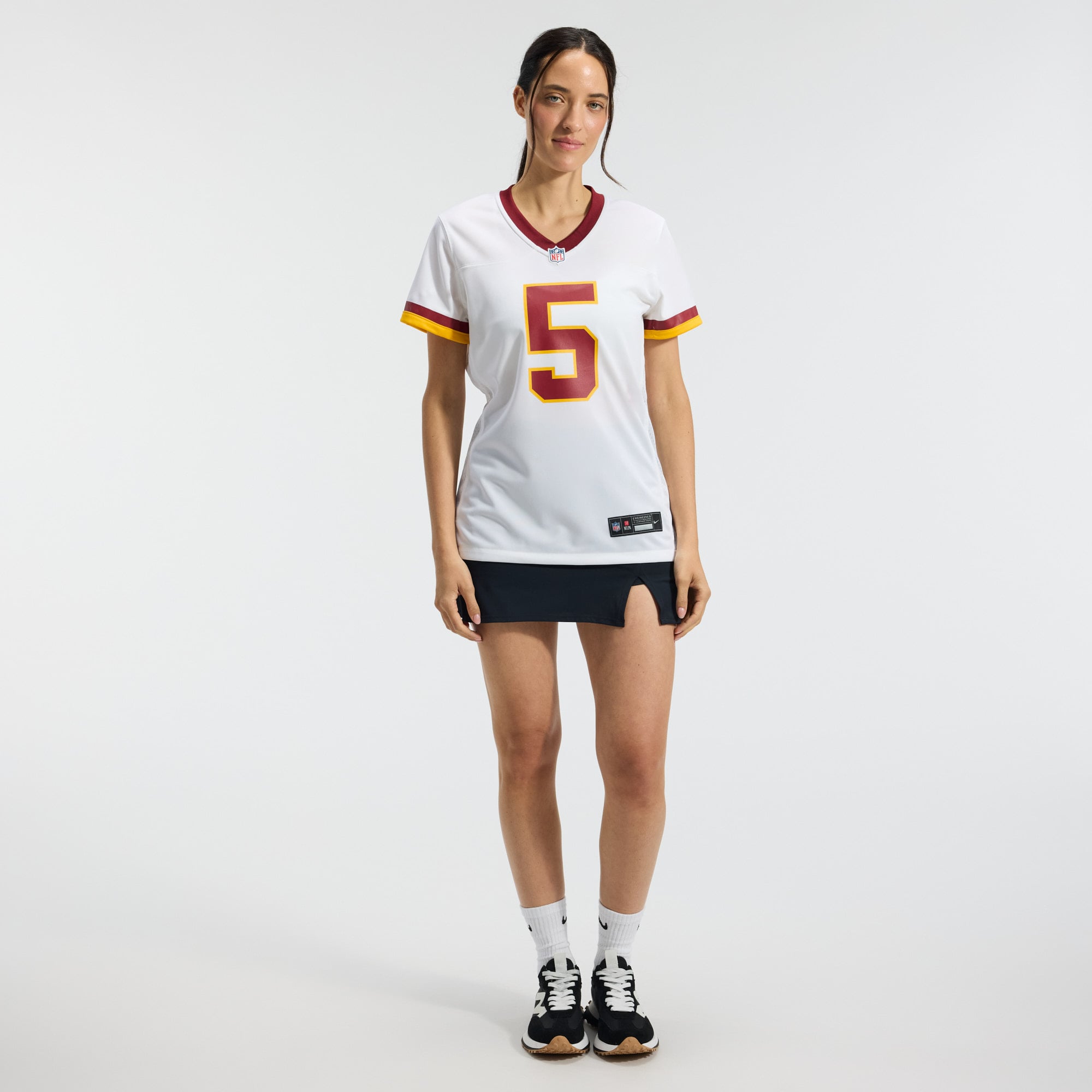 Jayden Daniels Washington Commanders Women's Game Jersey - White - Image 6