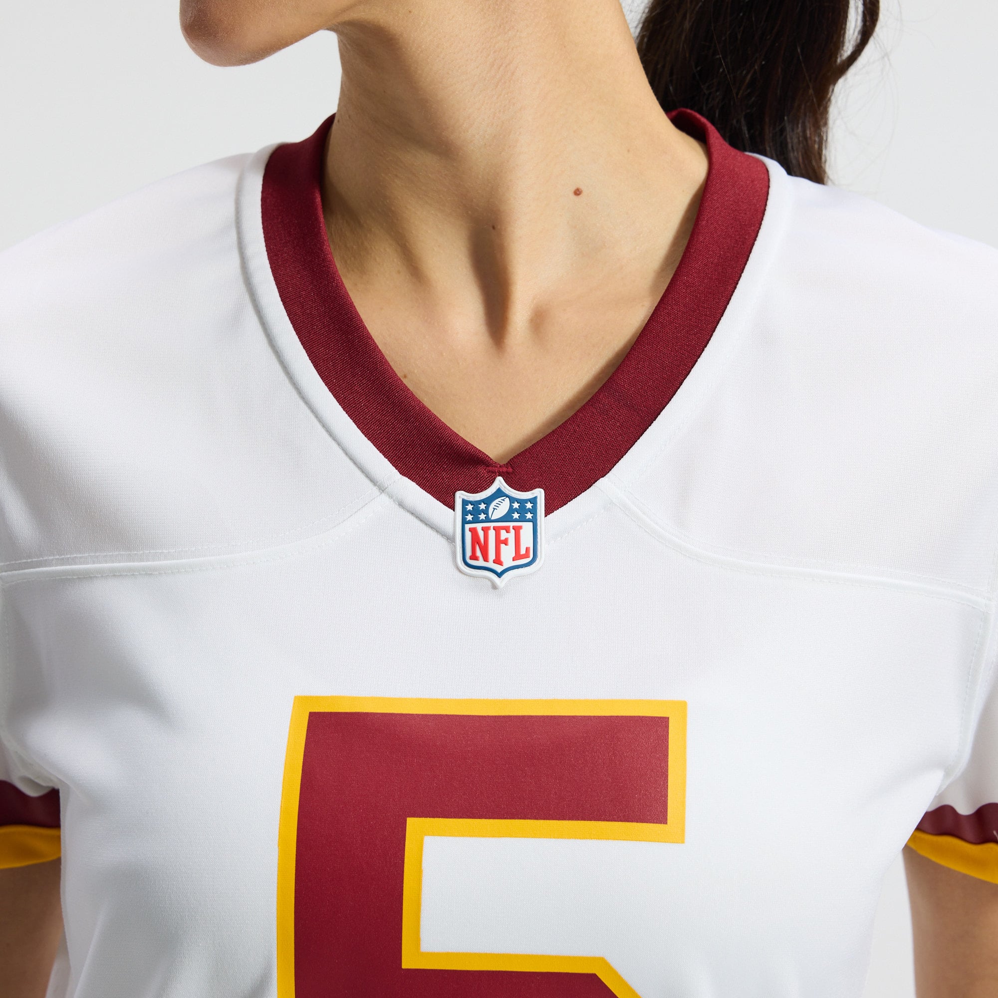 Jayden Daniels Washington Commanders Women's Game Jersey - White - Image 10