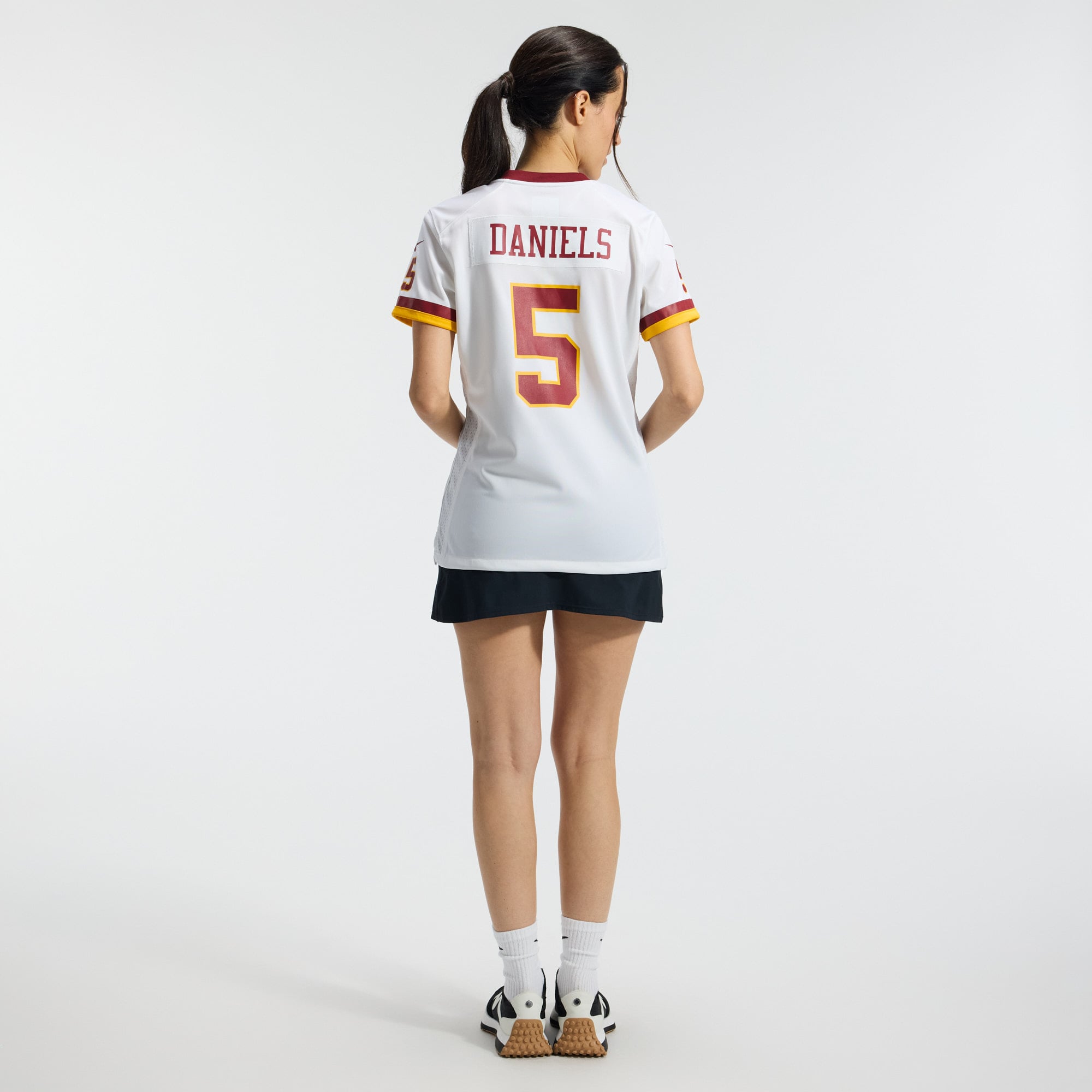 Jayden Daniels Washington Commanders Women's Game Jersey - White - Image 7