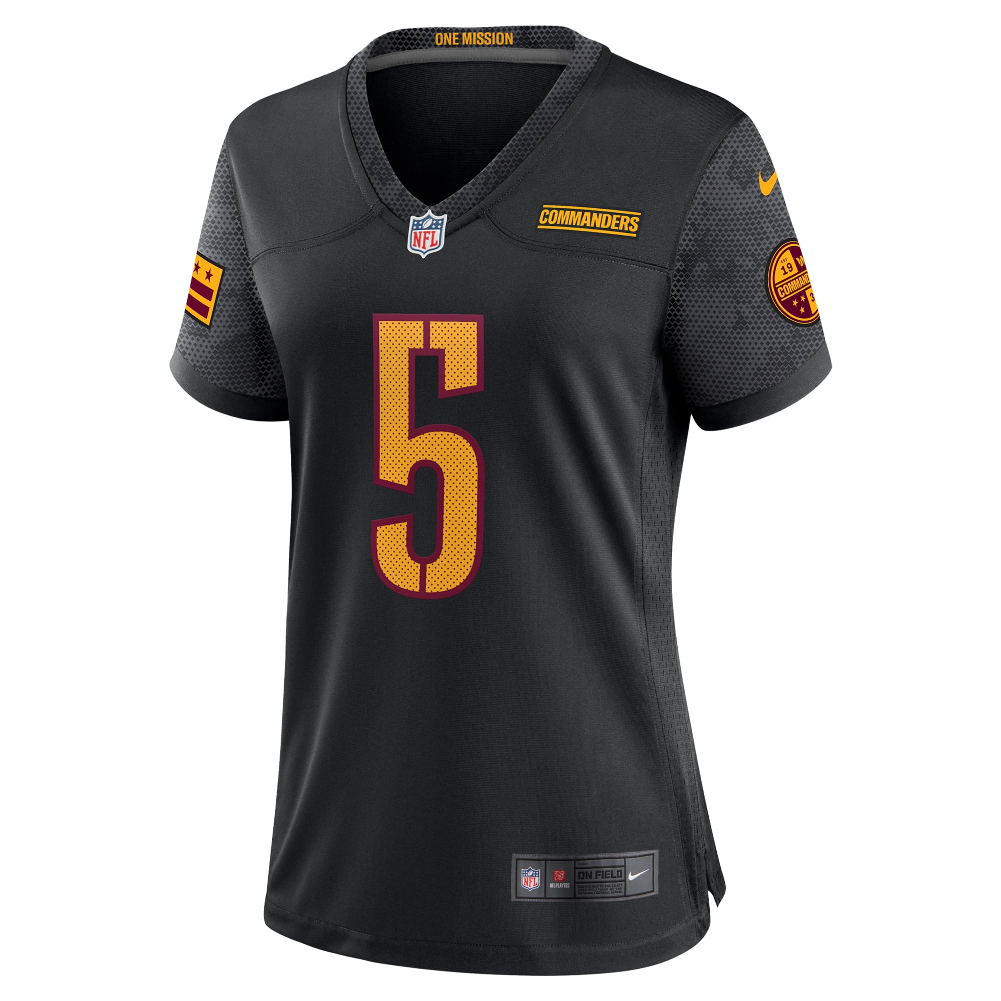 Jayden Daniels Washington Commanders Women's Player Game Jersey - Black - Image 3