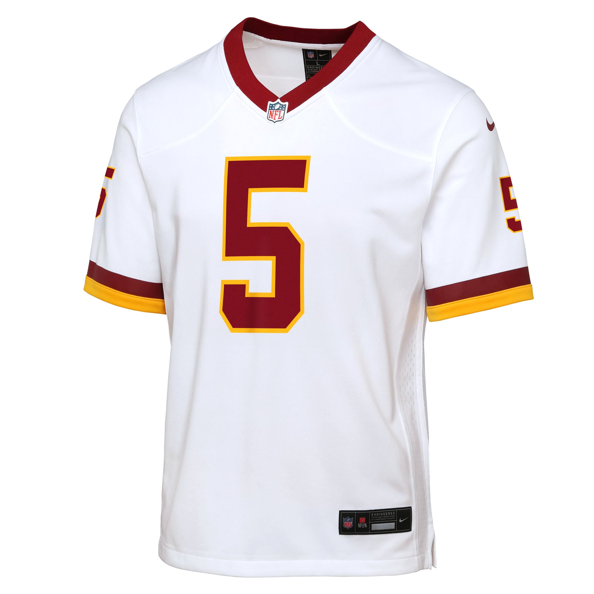 Jayden Daniels Washington Commanders Youth Game Super Bowl Era Jersey - White - Image 3
