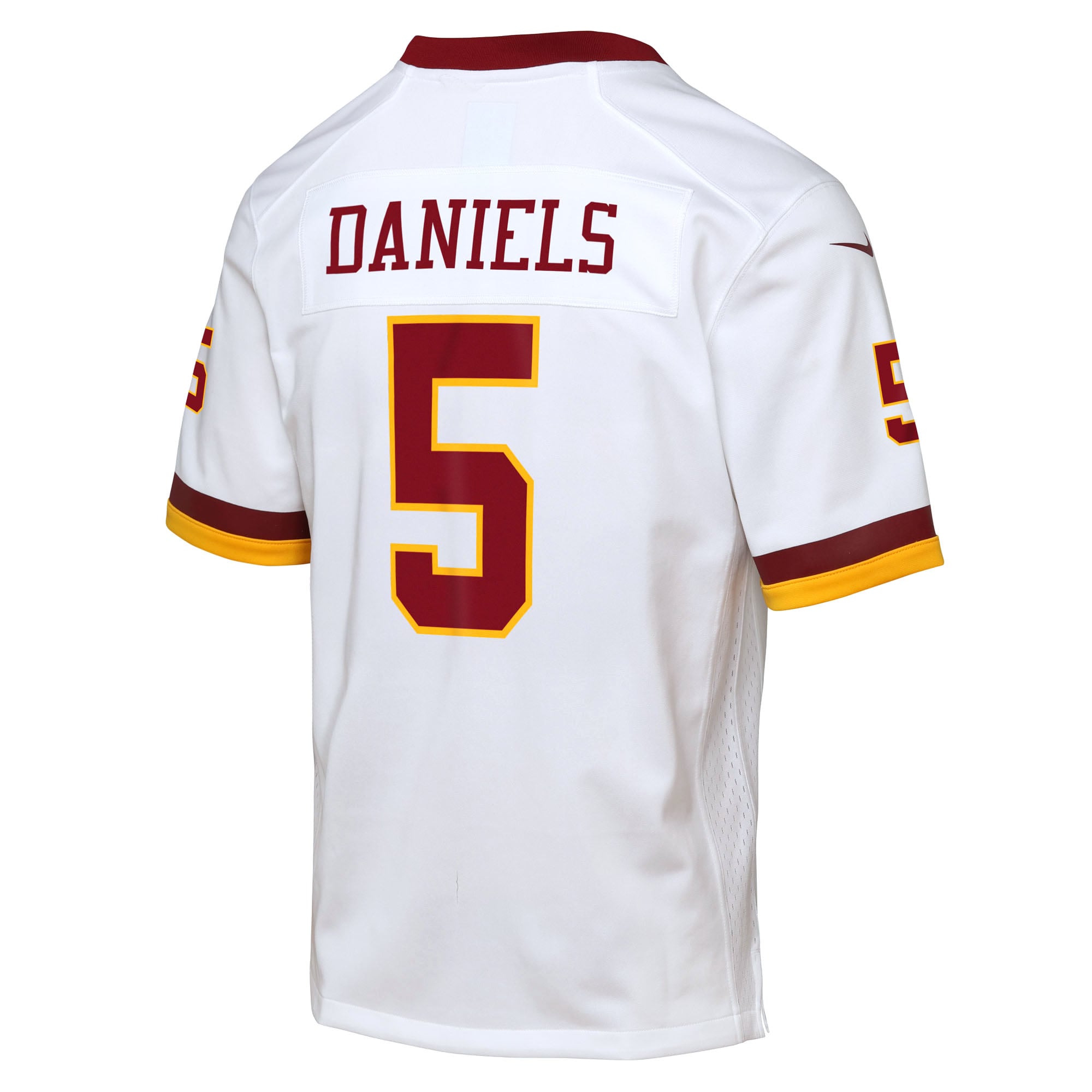 Jayden Daniels Washington Commanders Youth Game Super Bowl Era Jersey - White - Image 4
