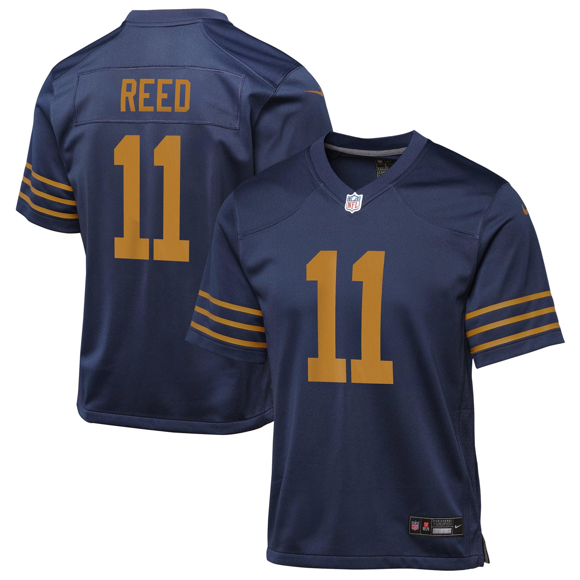 Jayden Reed Green Bay Packers Youth The 1923 Classic Game Jersey - Navy - Image 2