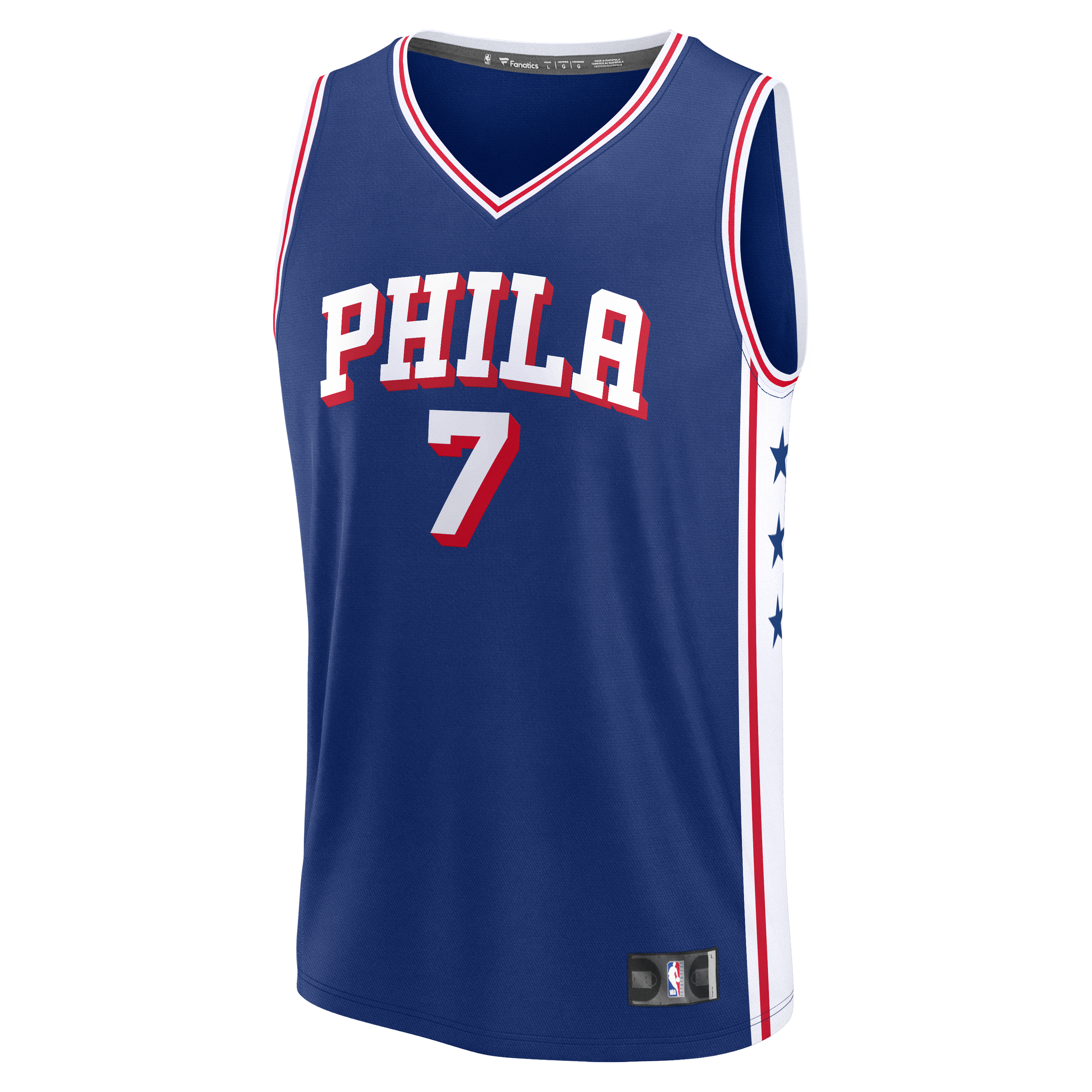 Jaylen Brown Philadelphia 76ers Fast Break Jersey - Association Edition - Royal - Image 3