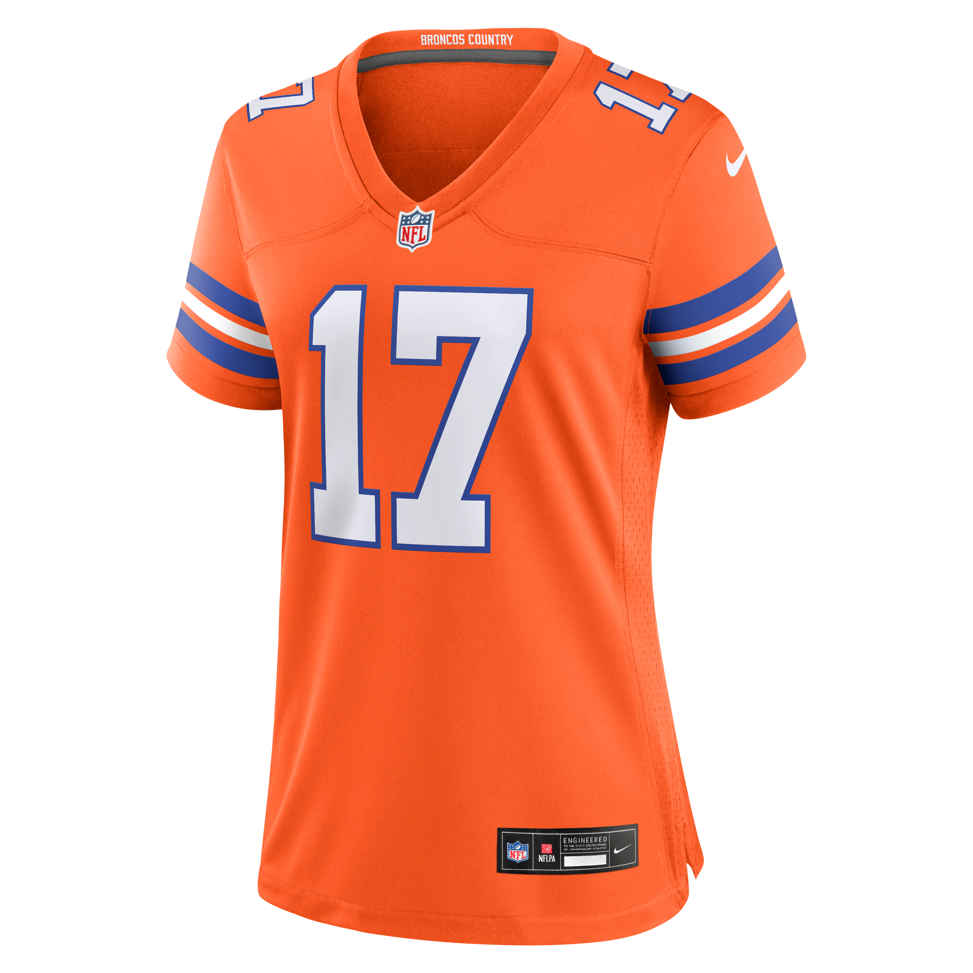 Jaylen Waddle Denver Broncos Women's Mile High Collection 1977 Throwback Game Jersey - Orange - Image 3