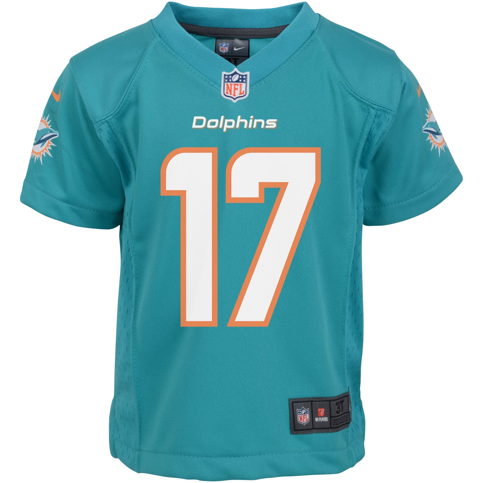 Jaylen Waddle Miami Dolphins Infant Team Player Game Jersey - Aqua - Image 3