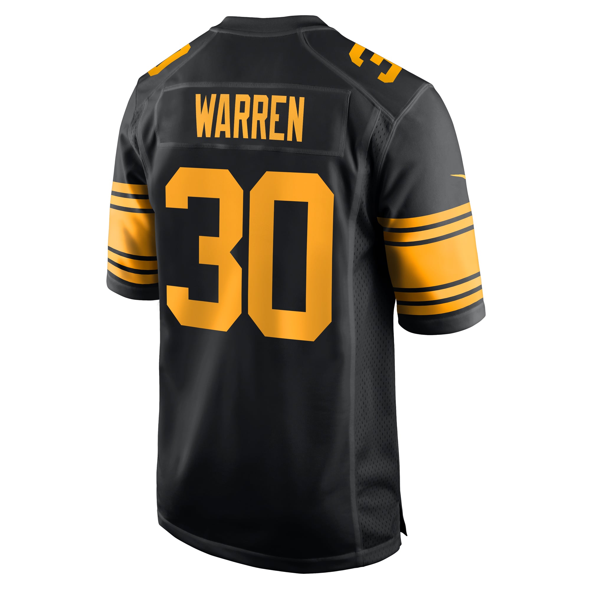 Jaylen Warren Pittsburgh Steelers Alternate Game Jersey - Black - Image 4