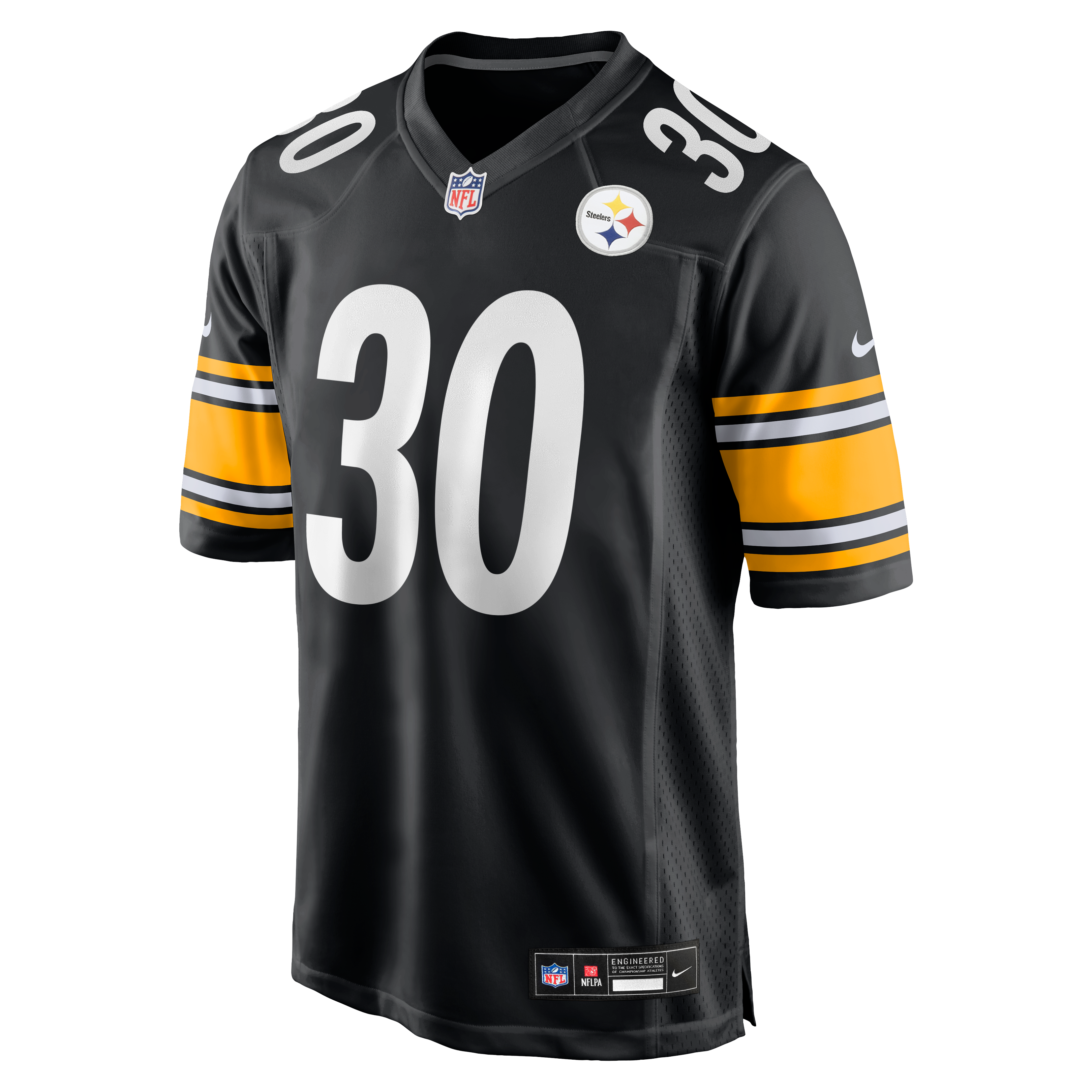 Jaylen Warren Pittsburgh Steelers Game Player Jersey - Black - Image 3