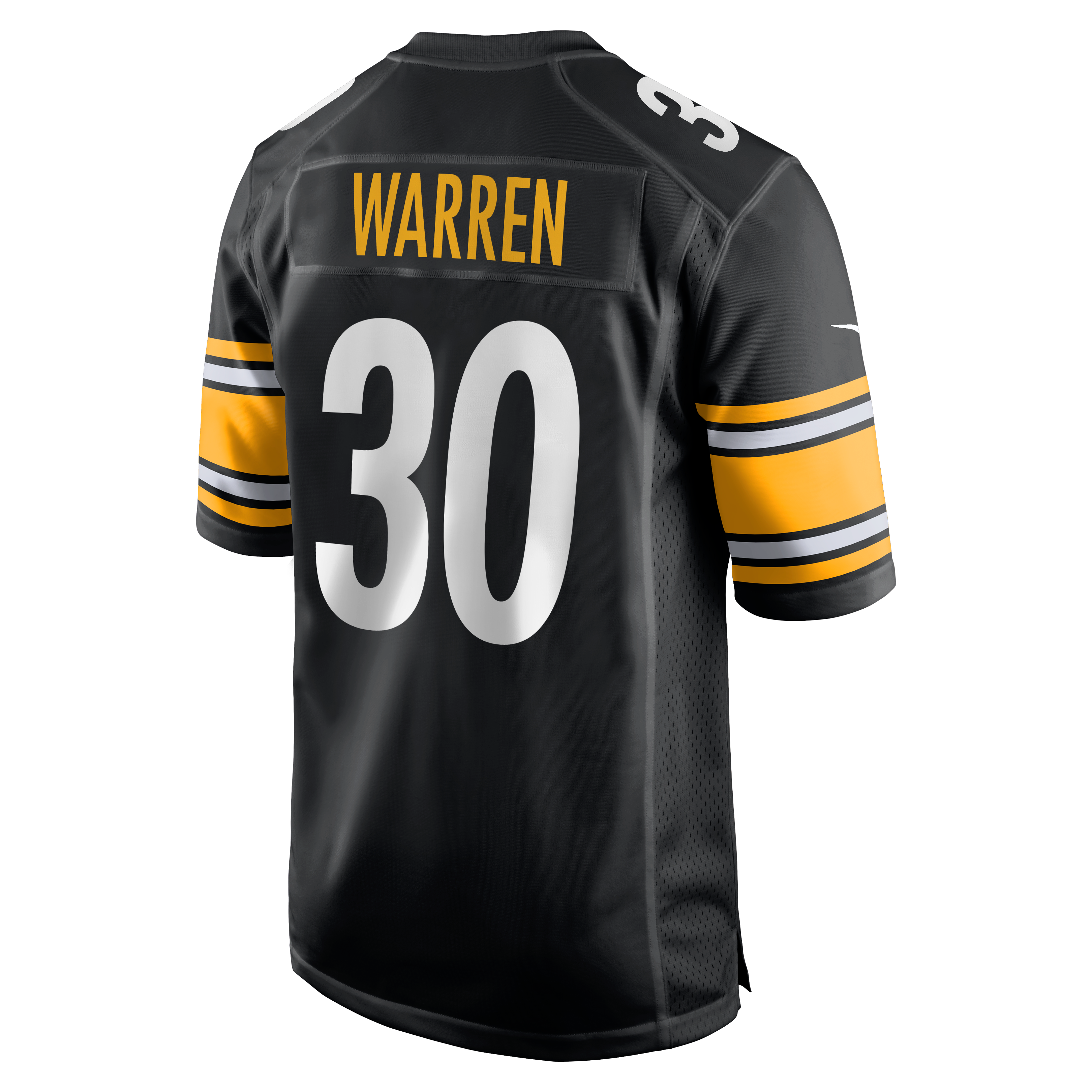 Jaylen Warren Pittsburgh Steelers Game Player Jersey - Black - Image 4