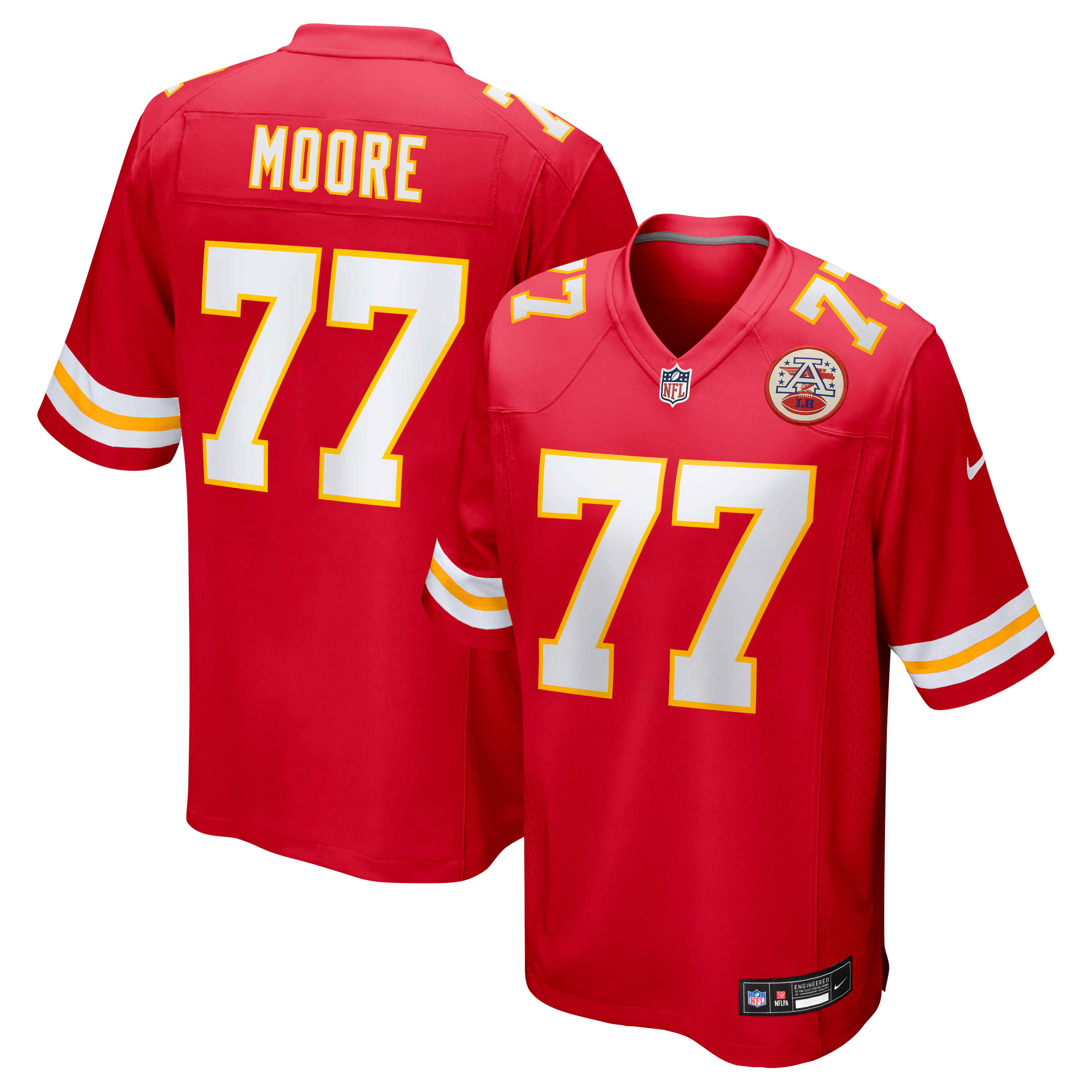 Jaylon Moore Kansas City Chiefs Team Game Jersey - Red