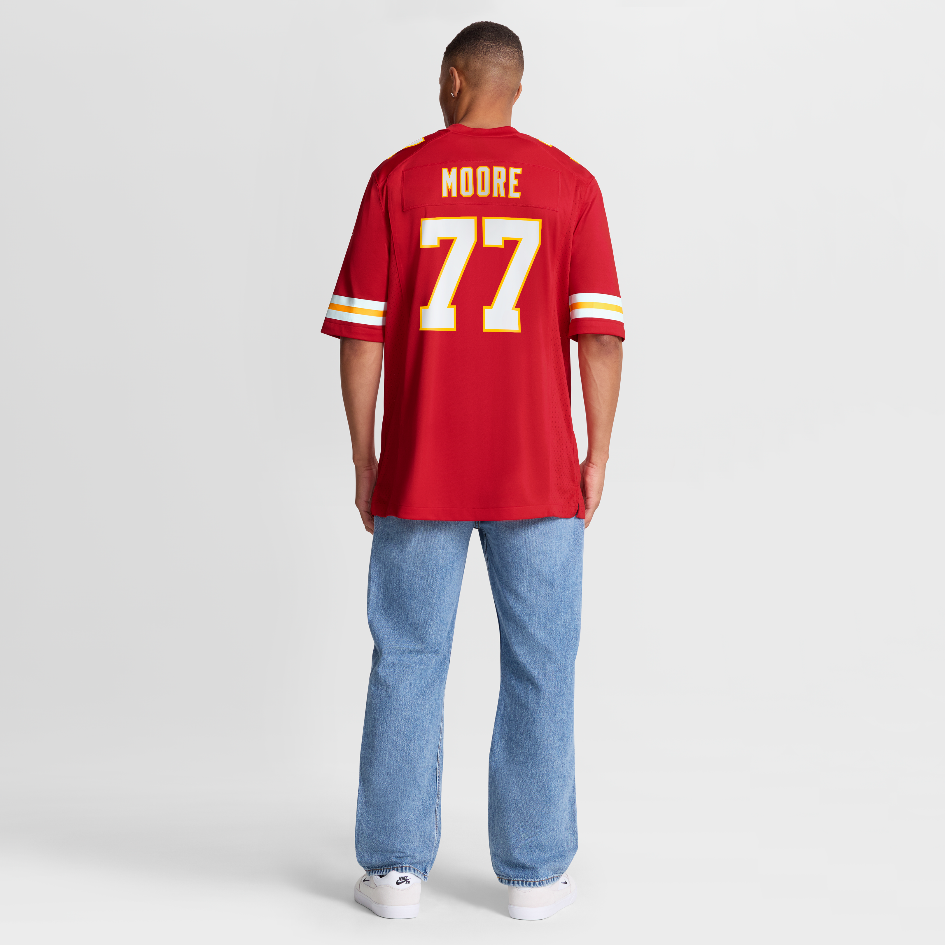 Jaylon Moore Kansas City Chiefs Team Game Jersey - Red - Image 9