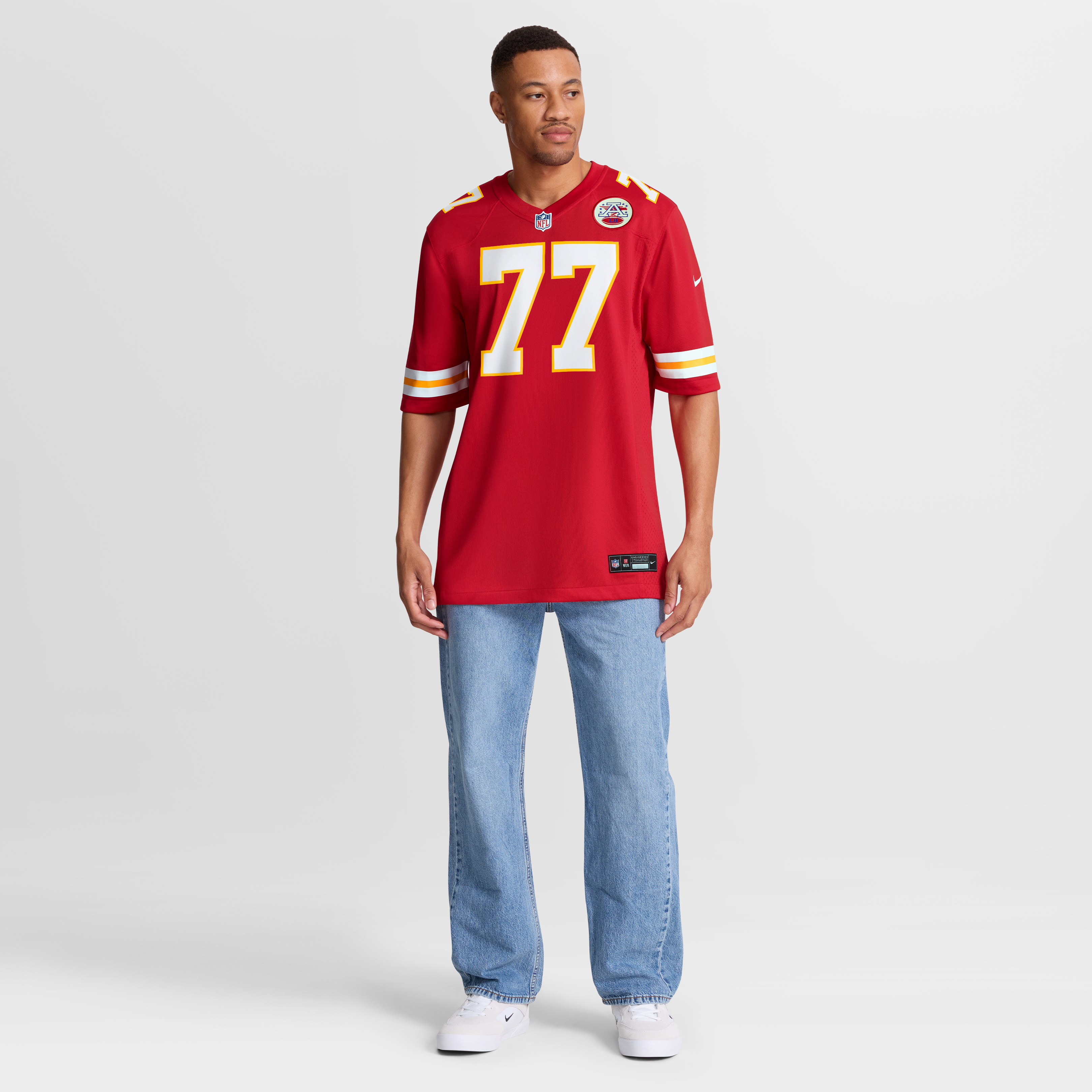 Jaylon Moore Kansas City Chiefs Team Game Jersey - Red - Image 8