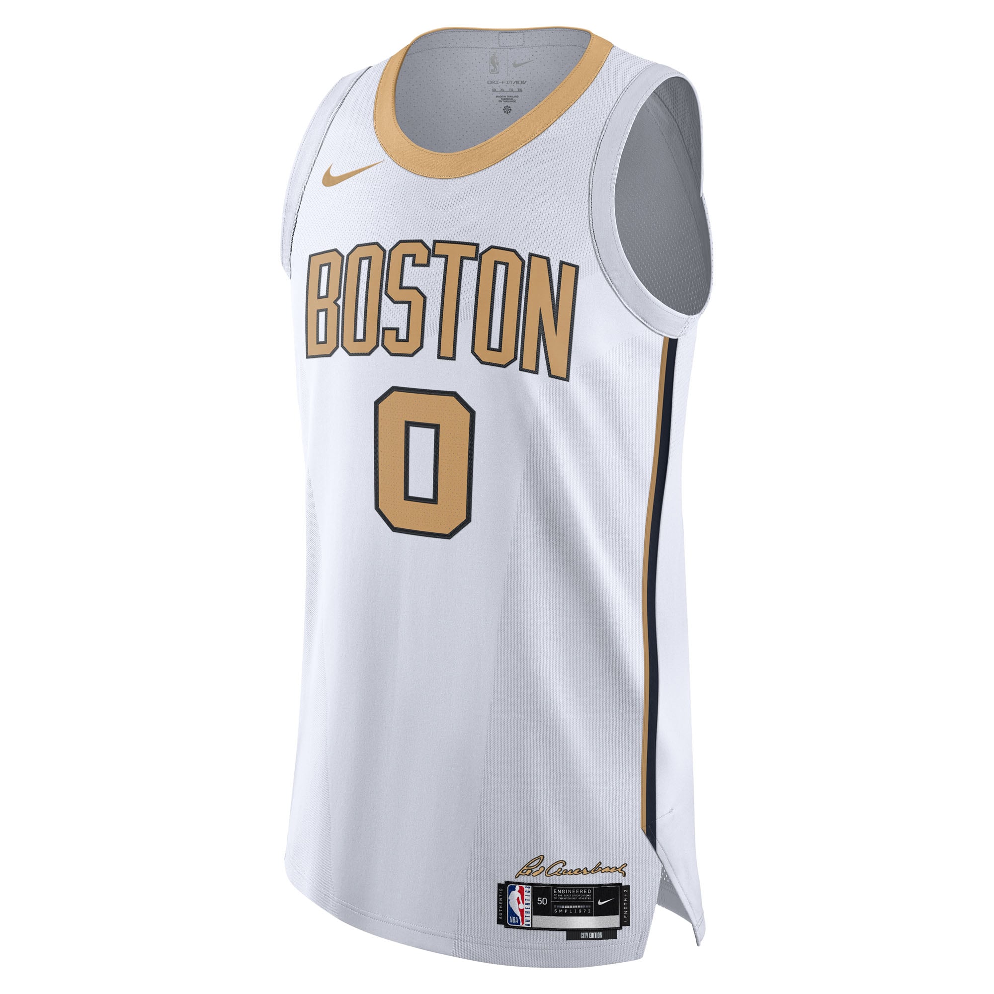 Jayson Tatum Boston Celtics Unisex 2025/26 Jersey - City Edition - White - Image 3
