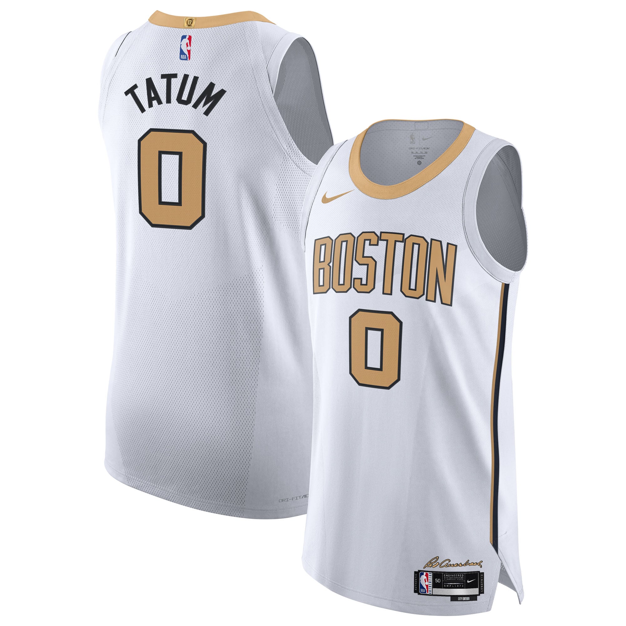 Jayson Tatum Boston Celtics Unisex 2025/26 Jersey - City Edition - White - Image 2