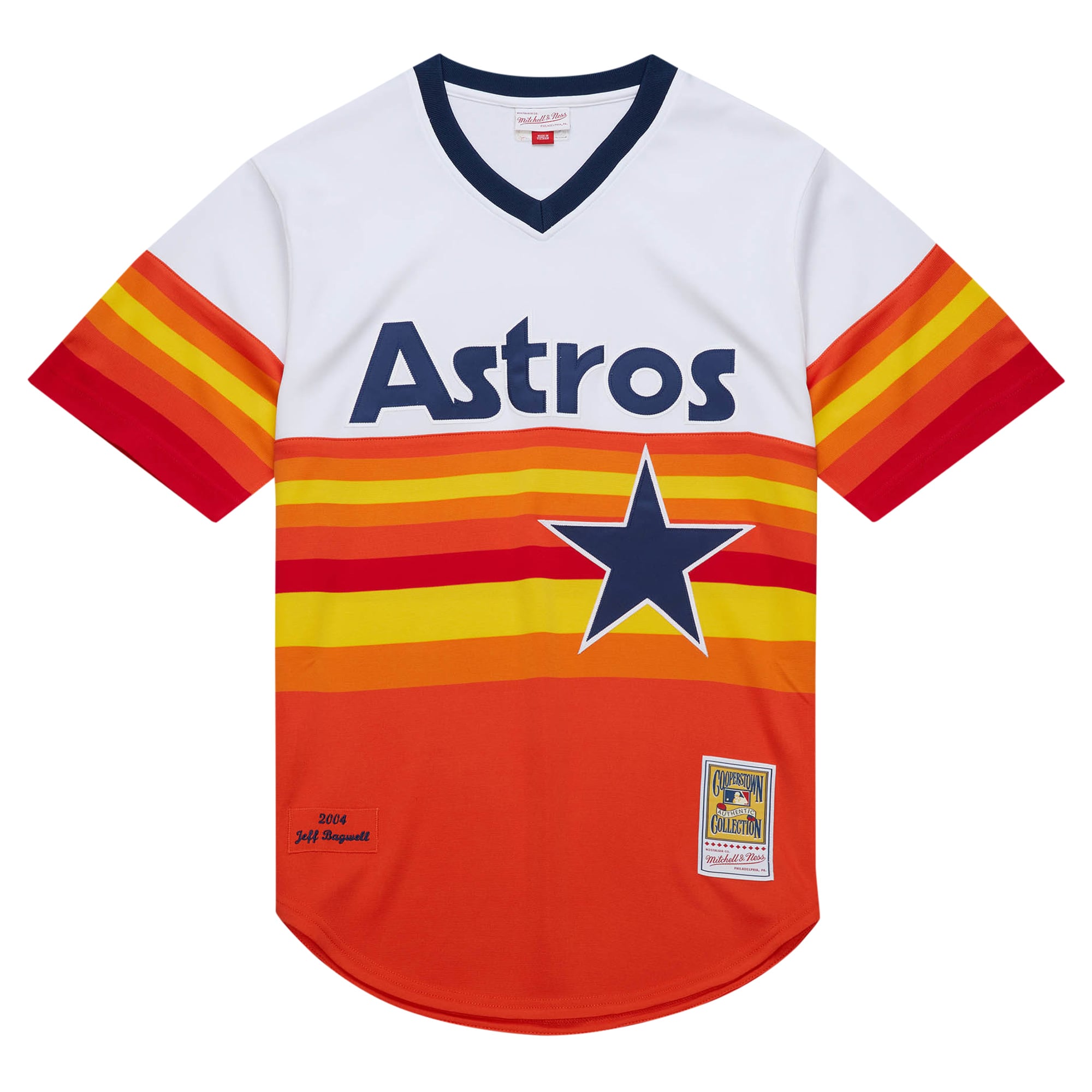Jeff Bagwell Houston Astros 2004 Cooperstown Collection Throwback Jersey - White - Image 3