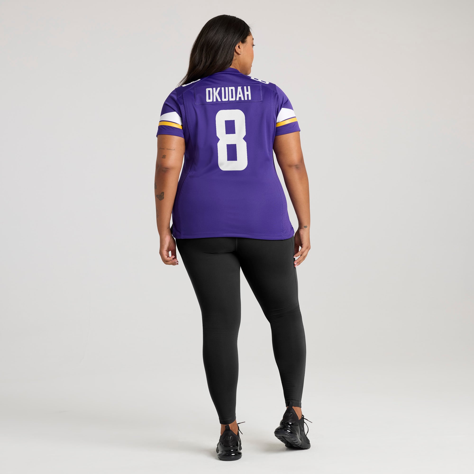 Jeff Okudah Minnesota Vikings Women's Team Game Jersey - Purple - Image 8