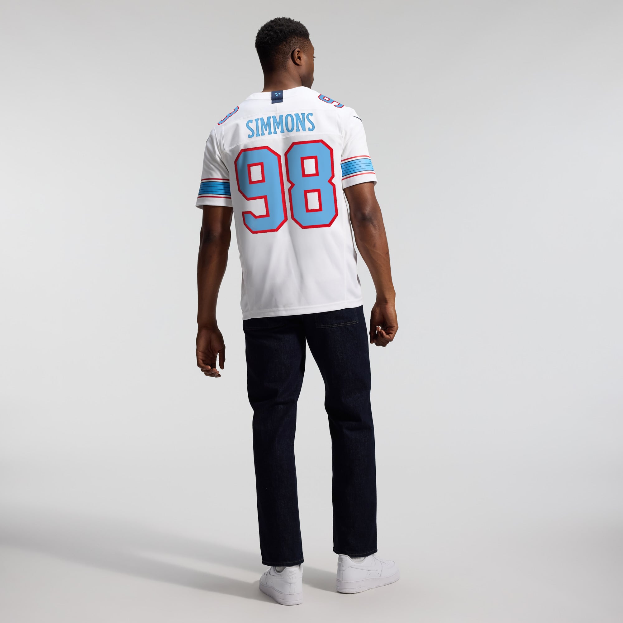 Jeffery Simmons Tennessee Titans Vapor F.U.S.E. Stitched Limited Jersey - White - Image 8