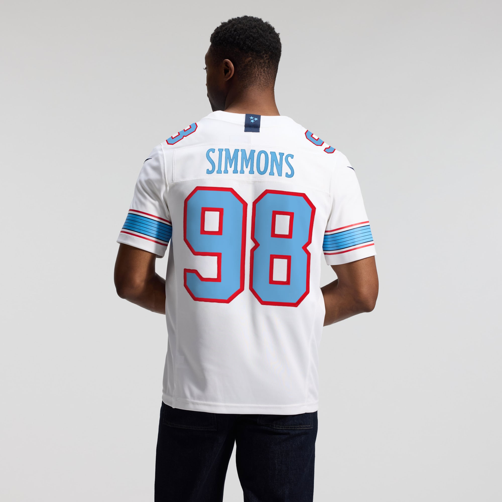 Jeffery Simmons Tennessee Titans Vapor F.U.S.E. Stitched Limited Jersey - White - Image 6
