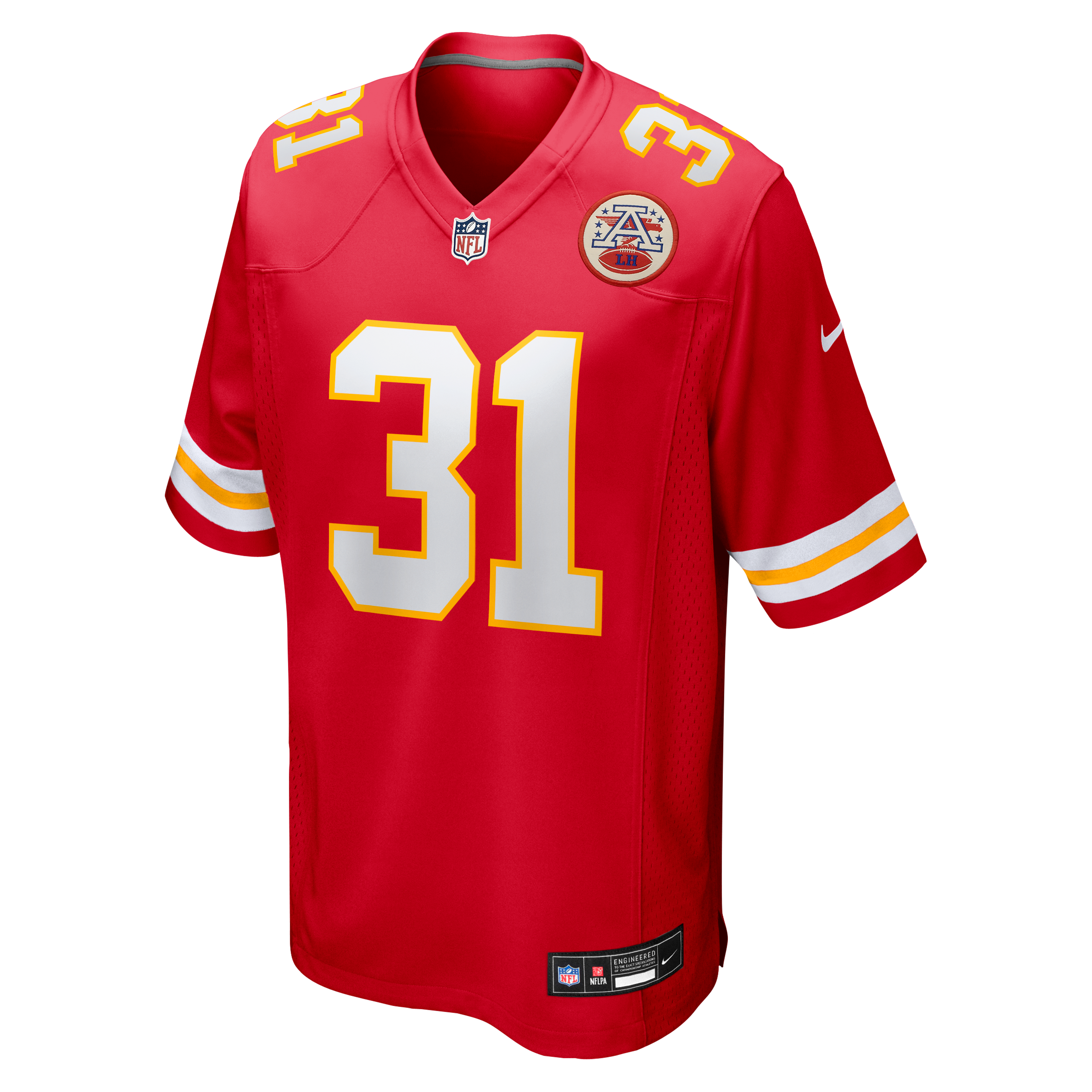 Jeffrey Bassa Kansas City Chiefs Team Game Jersey - Red - Image 3