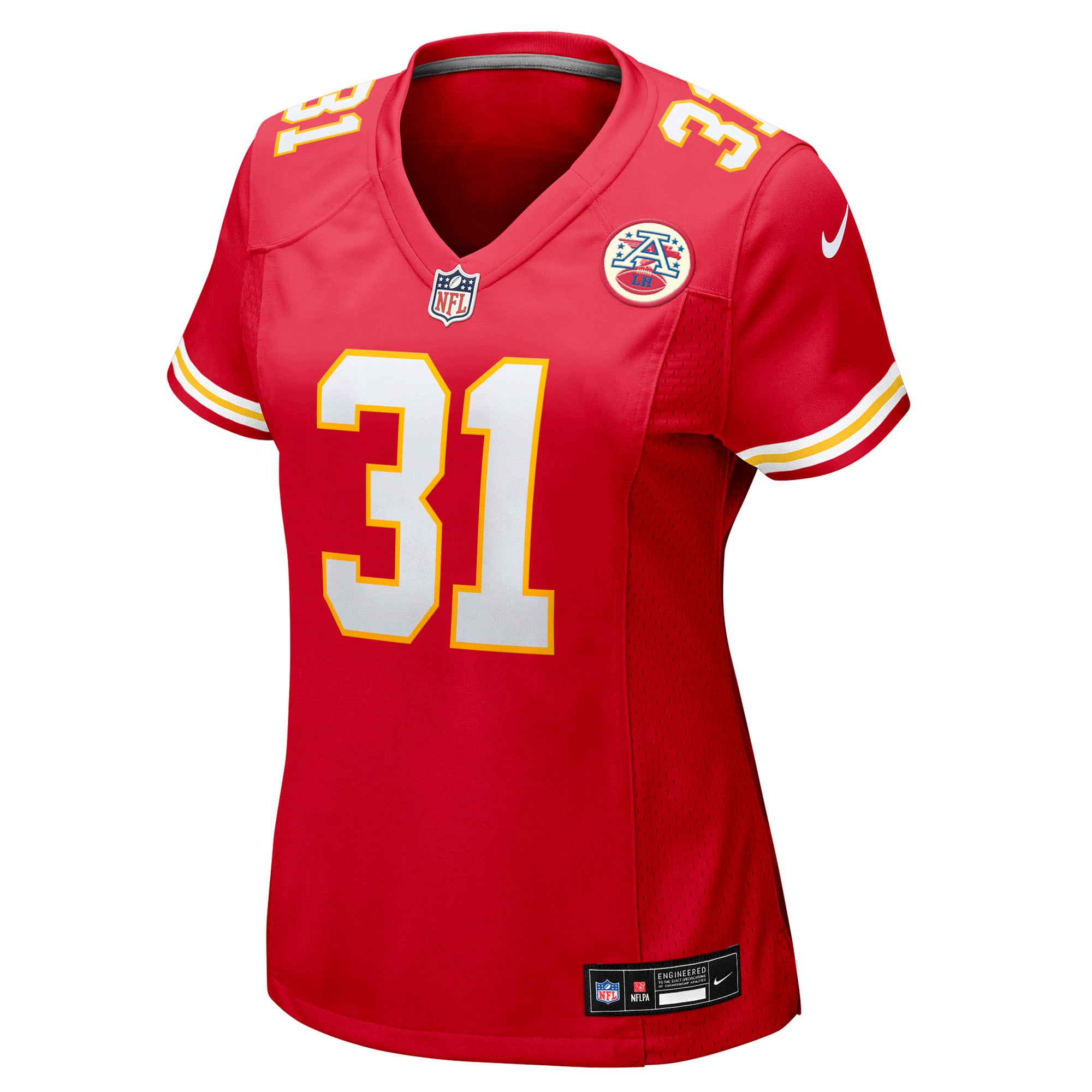 Jeffrey Bassa Kansas City Chiefs Women's Team Game Jersey - Red - Image 3