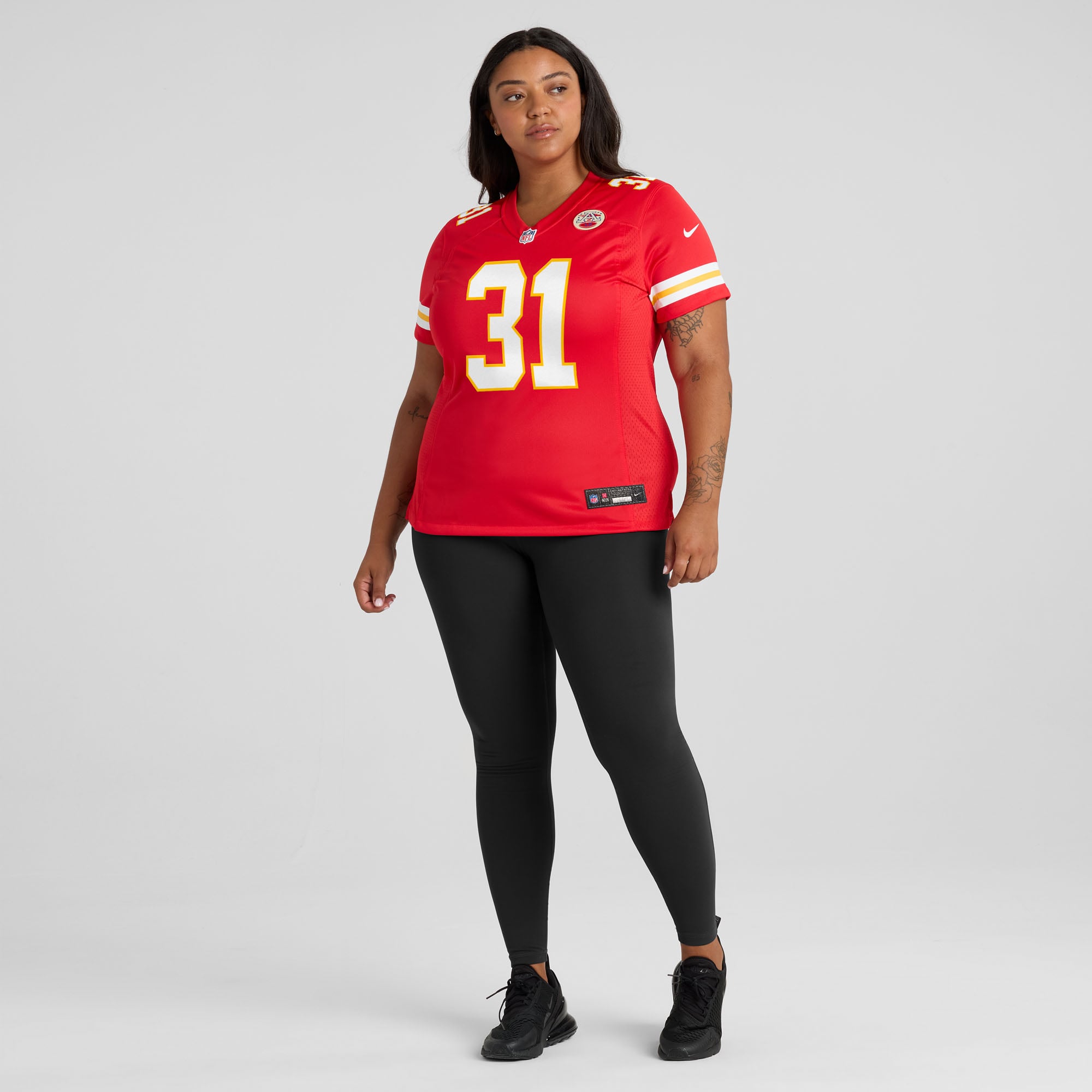 Jeffrey Bassa Kansas City Chiefs Women's Team Game Jersey - Red - Image 7