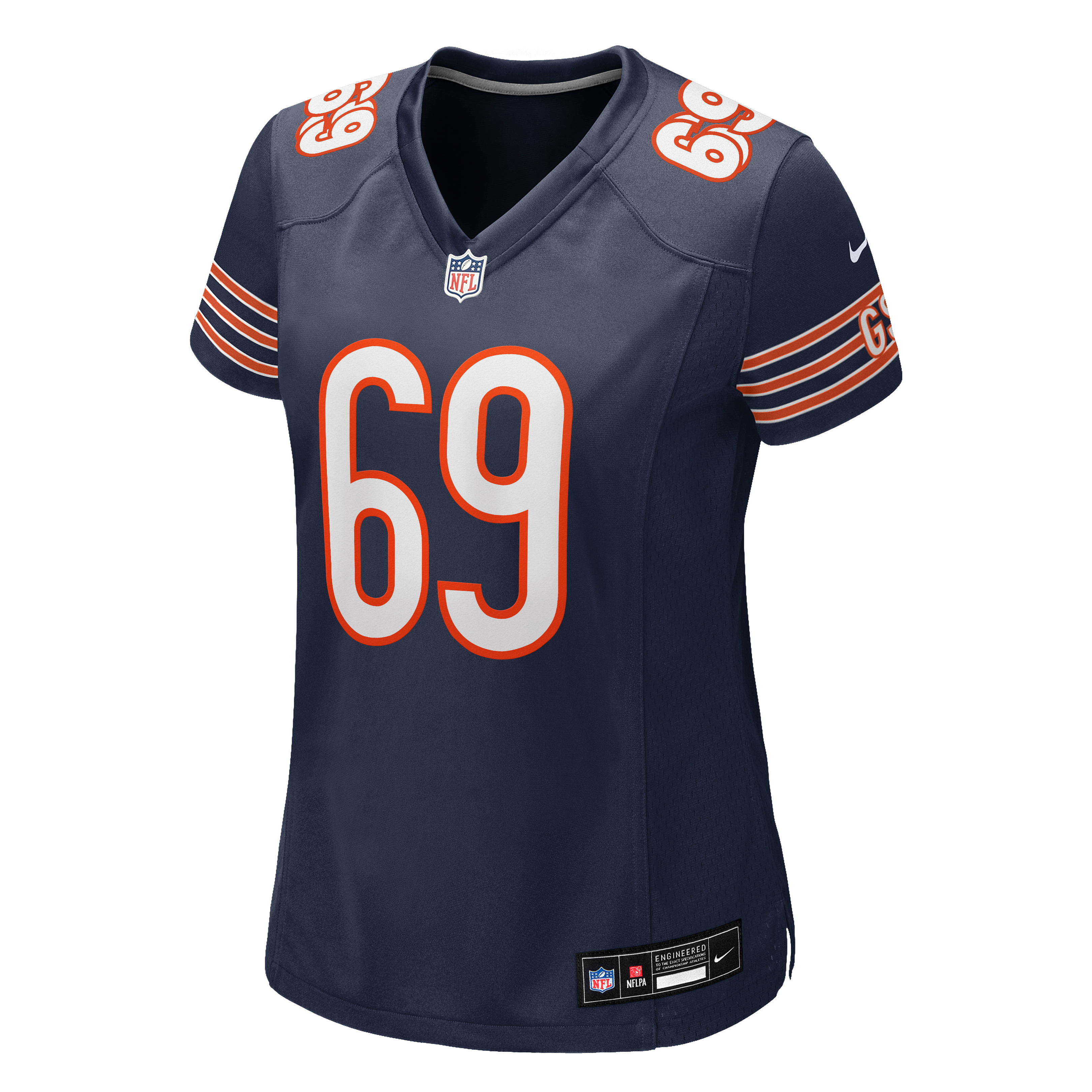 Jeremiah Martin Chicago Bears Women's Team Game Jersey - Navy - Image 3