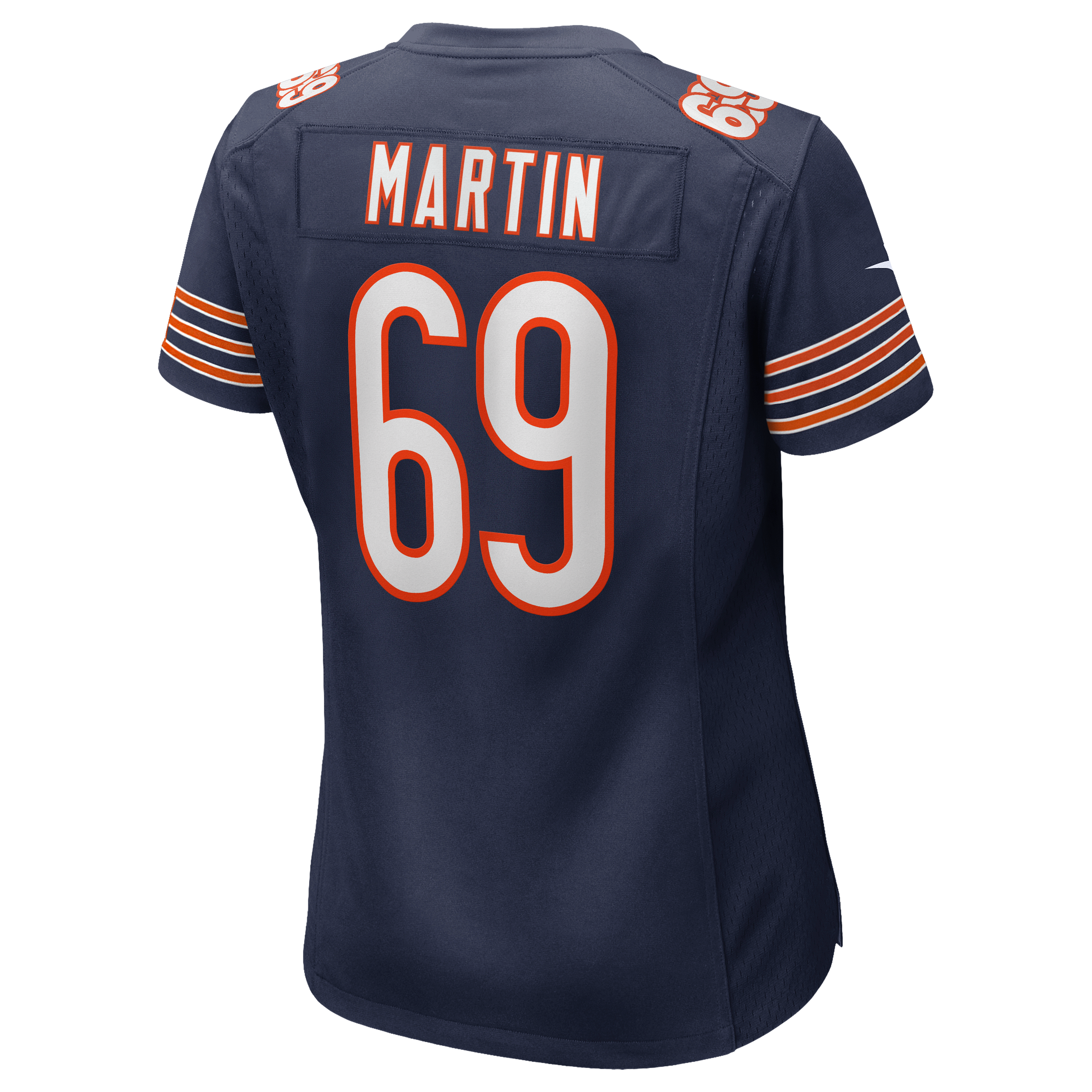 Jeremiah Martin Chicago Bears Women's Team Game Jersey - Navy - Image 4