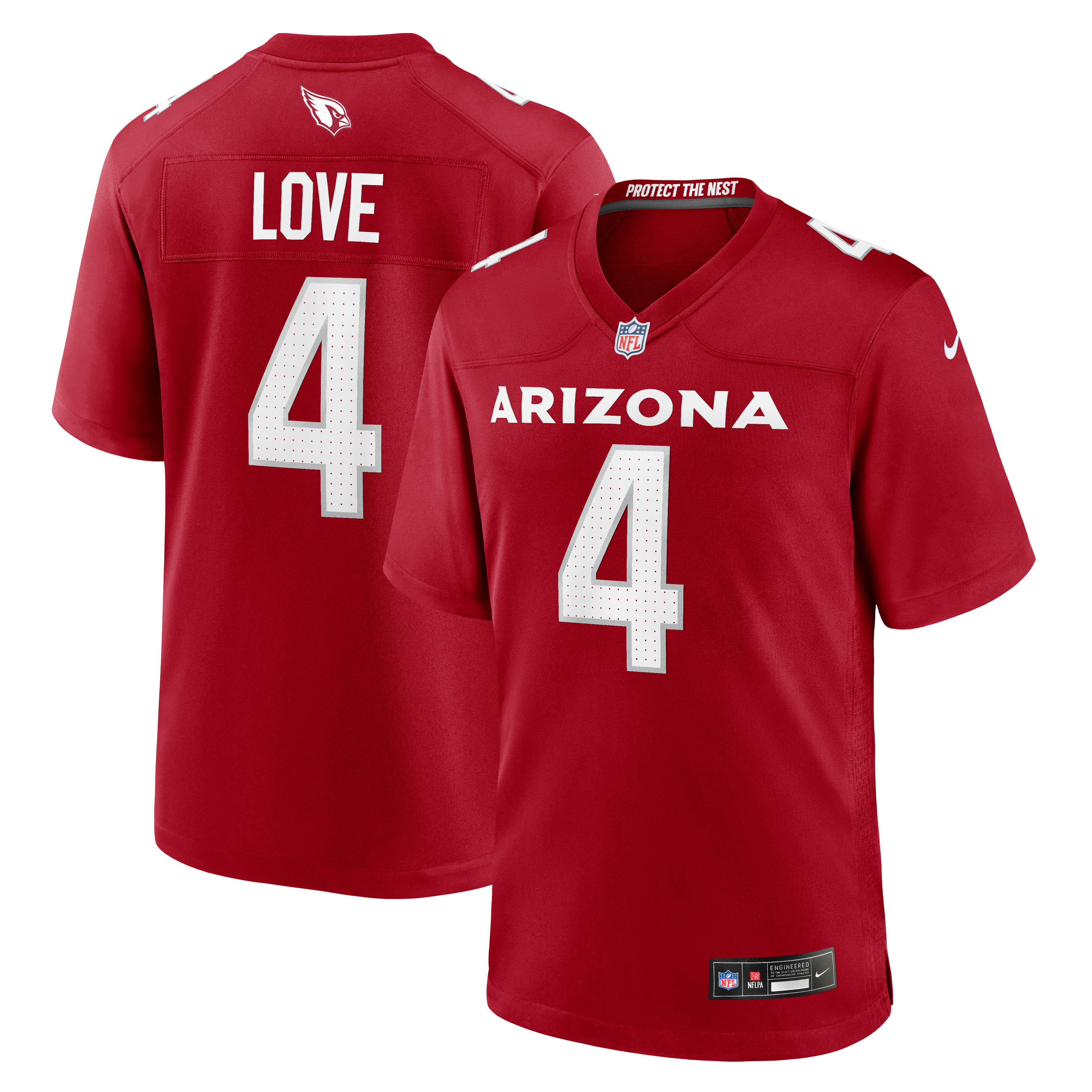 Jeremiyah Love Arizona Cardinals 2026 Draft First Round Pick No. 3 Team Game Jersey - Cardinal