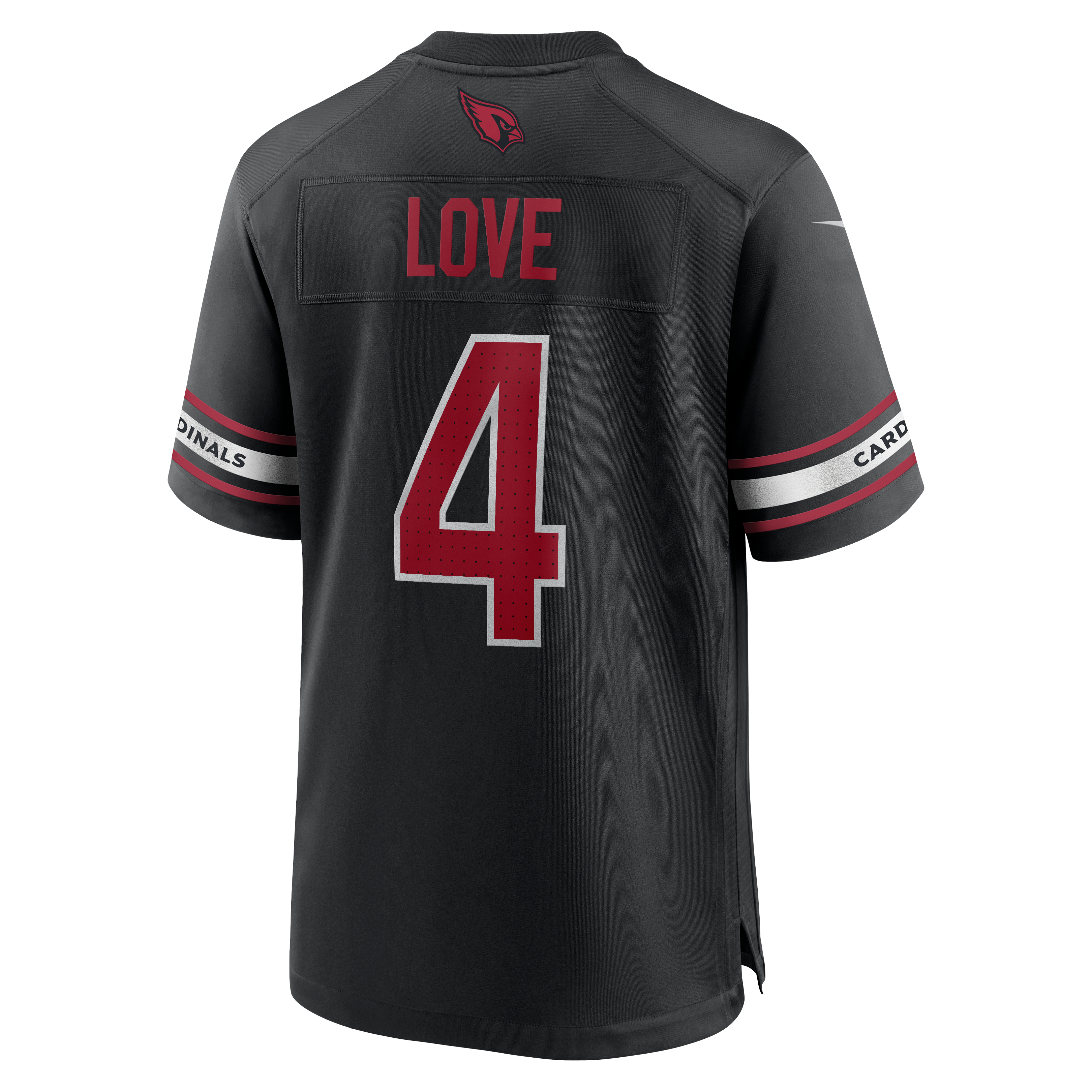 Jeremiyah Love Arizona Cardinals Alternate Game Player Jersey - Black - Image 4