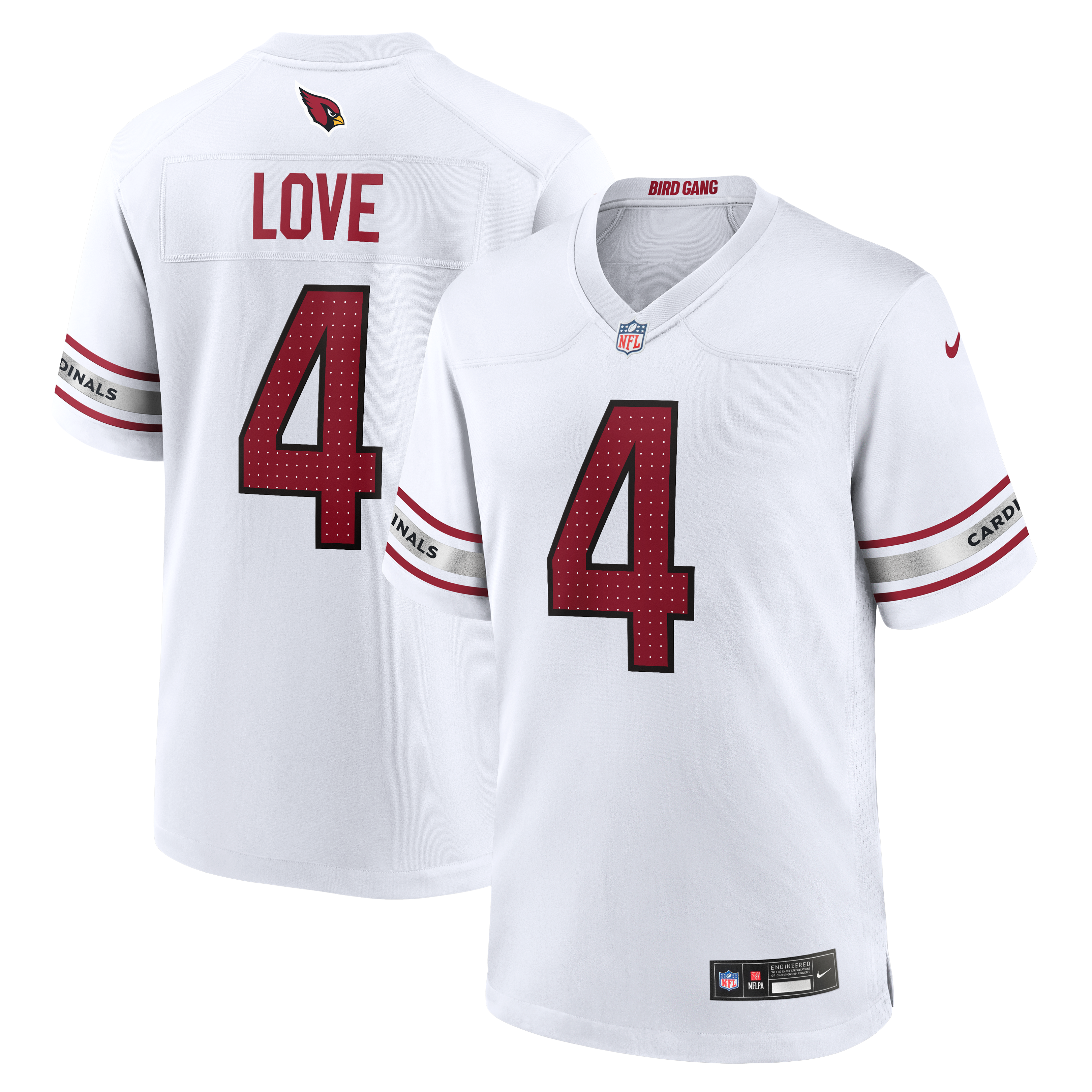 Jeremiyah Love Arizona Cardinals Game Player Jersey - White - Image 2
