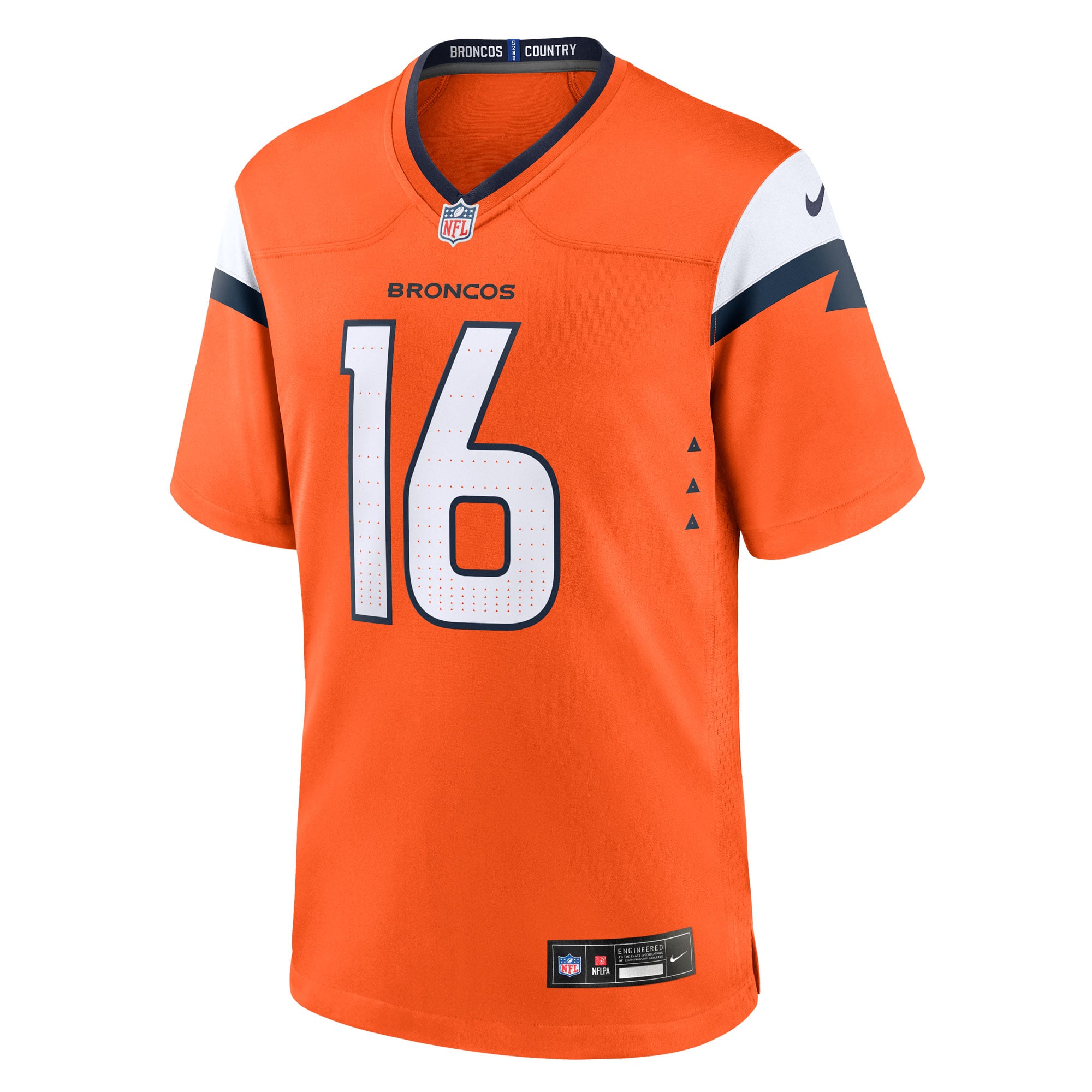 Jeremy Crawshaw Denver Broncos Team Game Jersey - Orange - Image 3