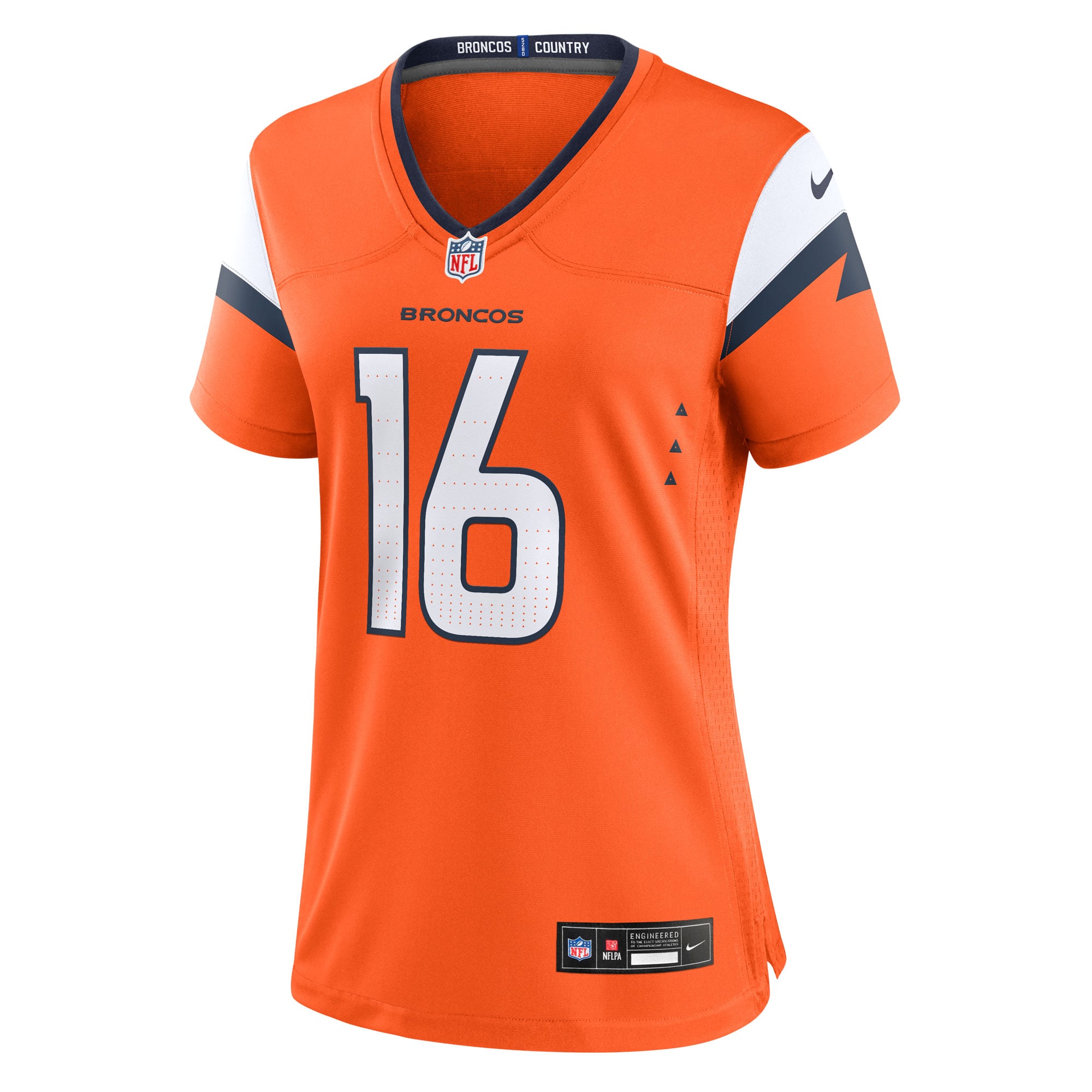 Jeremy Crawshaw Denver Broncos Women's Team Game Jersey - Orange - Image 3