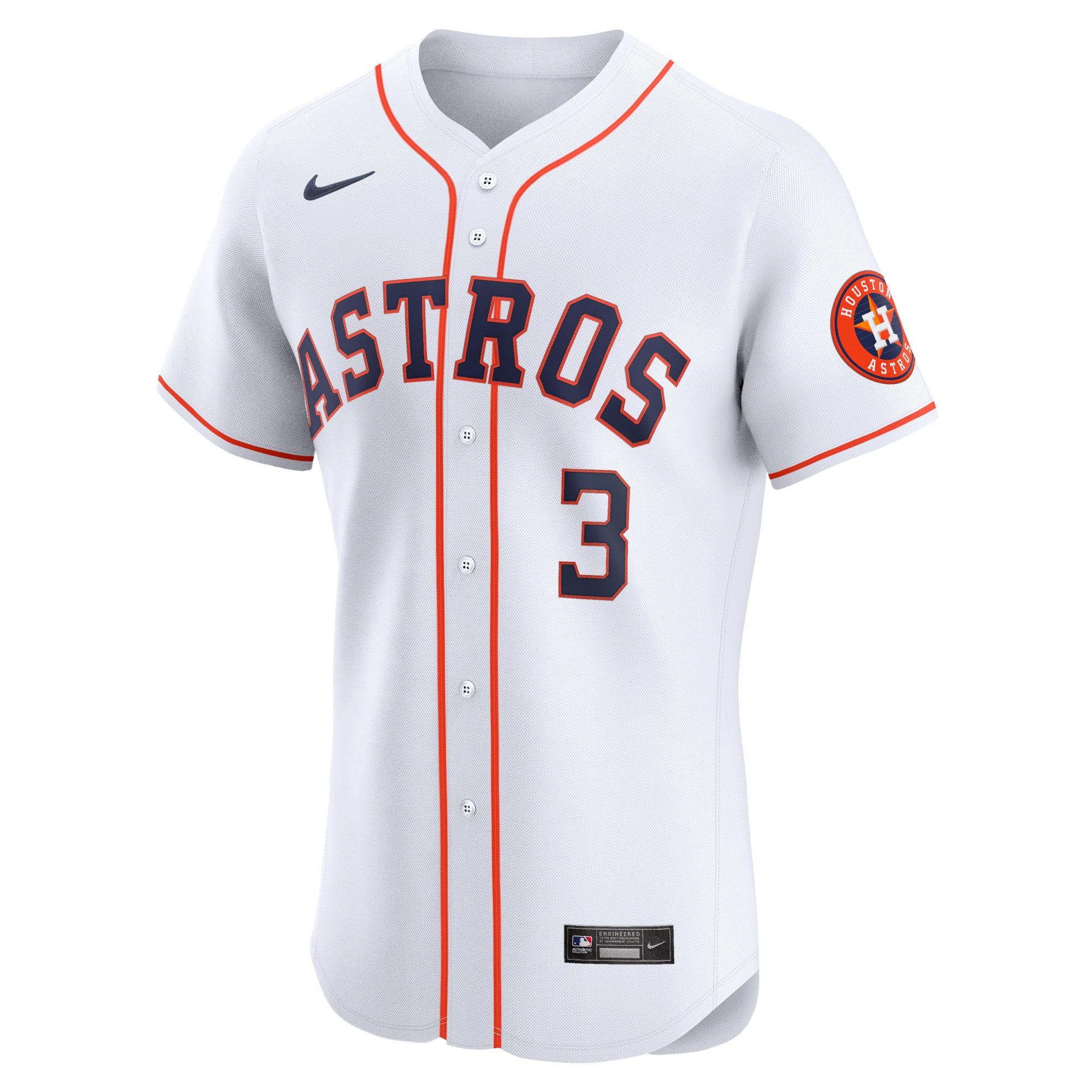 Jeremy Peña Houston Astros Home Elite Player Jersey - White - Image 3