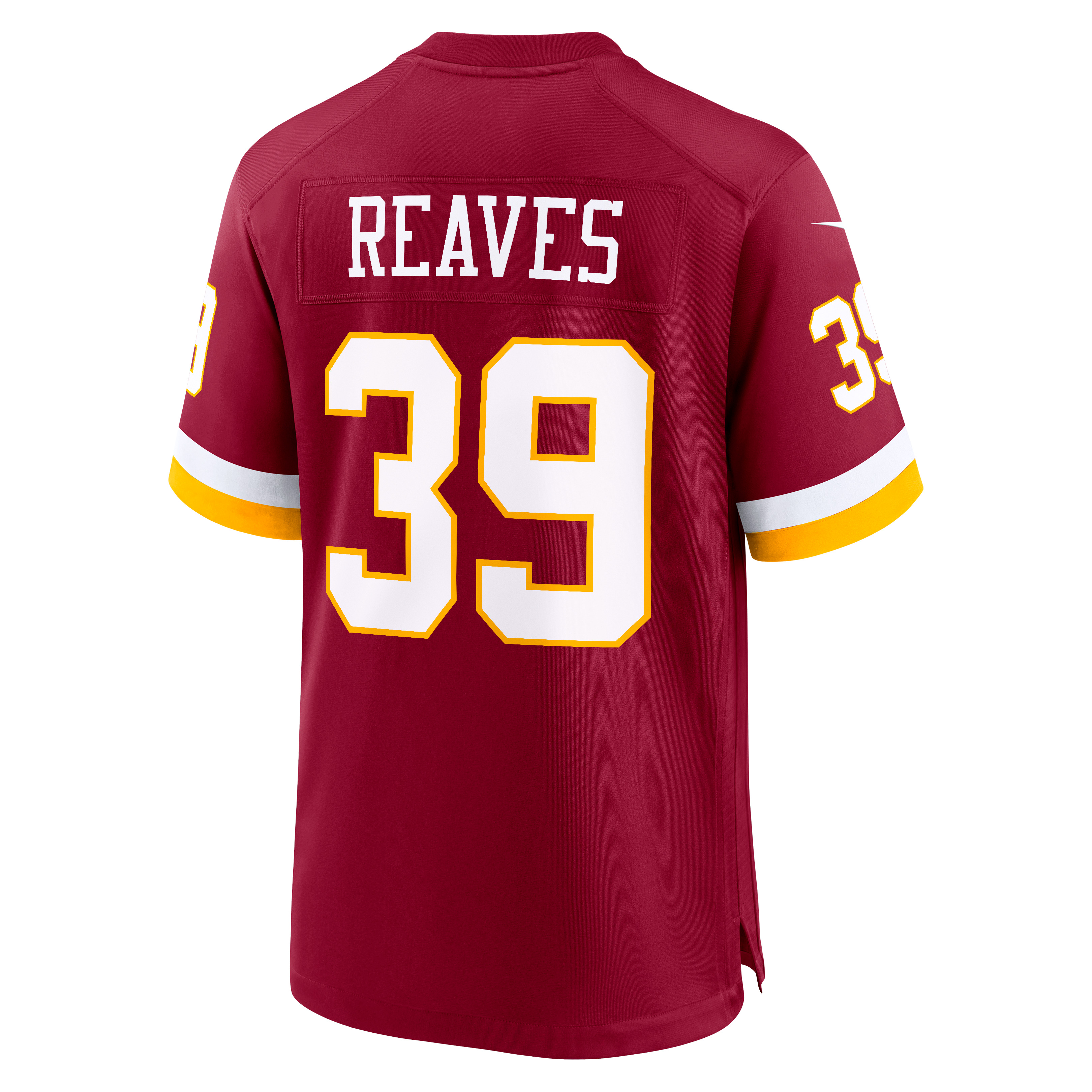 Jeremy Reaves Washington Commanders Hail Raiser Alternate Game Jersey - Burgundy - Image 4